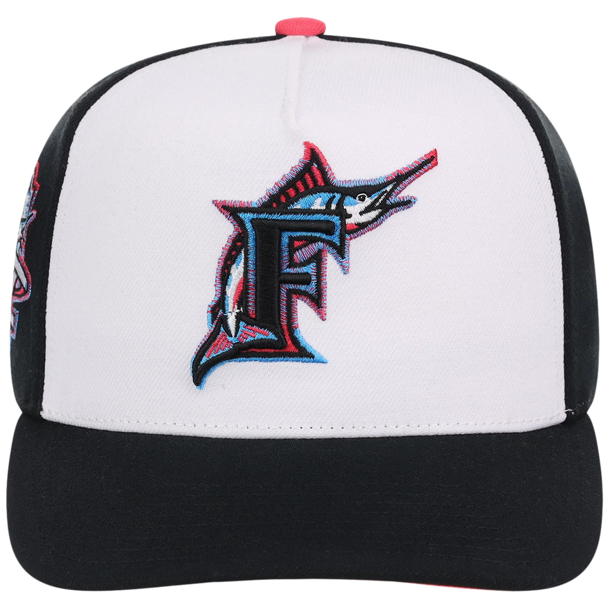 Florida Marlins Mitchell & Ness MLB 'Era Flip' Heritage Series Pro Pinch - White/Black - Image 5
