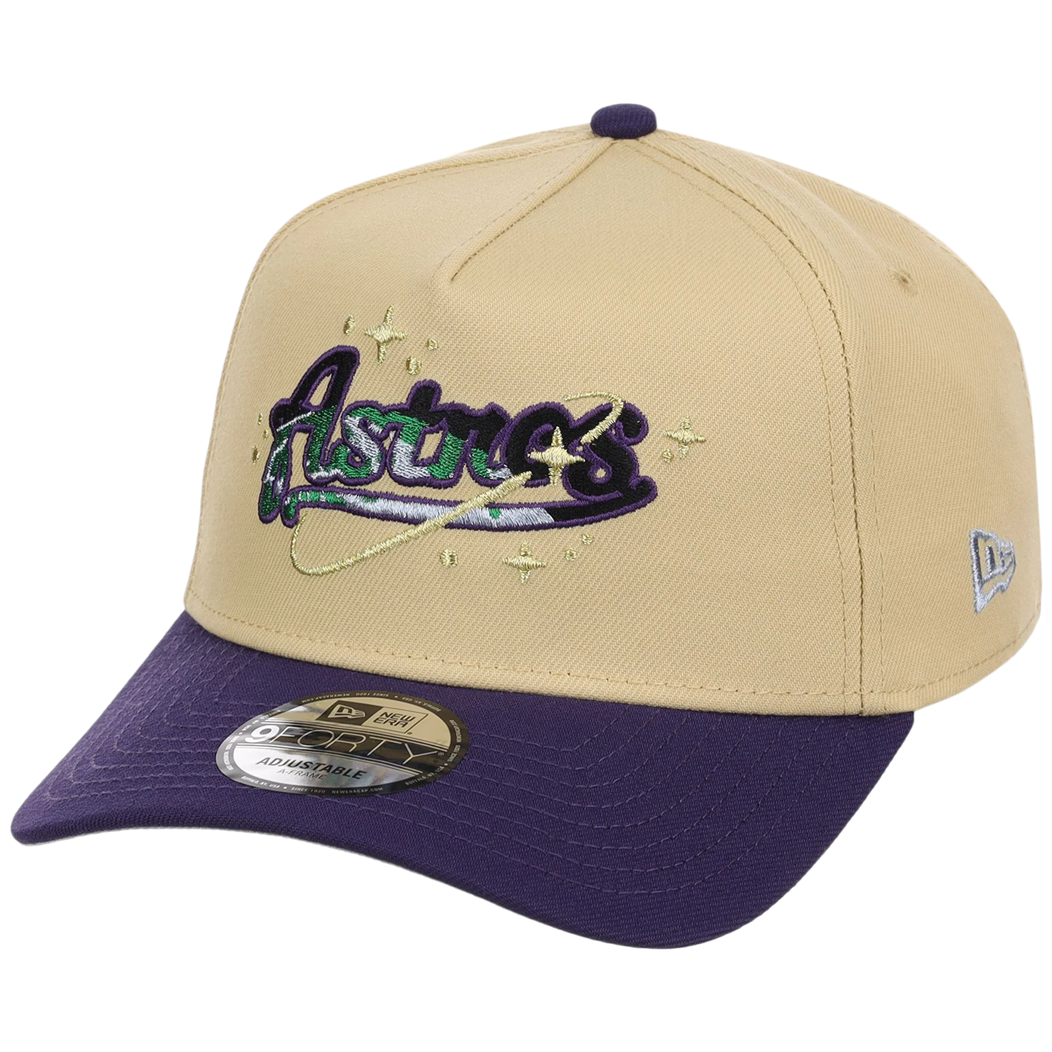 Houston Astros Houston Crown the City 'Celestial Script' New Era 9FORTY (Gold/Purple) - Image 4