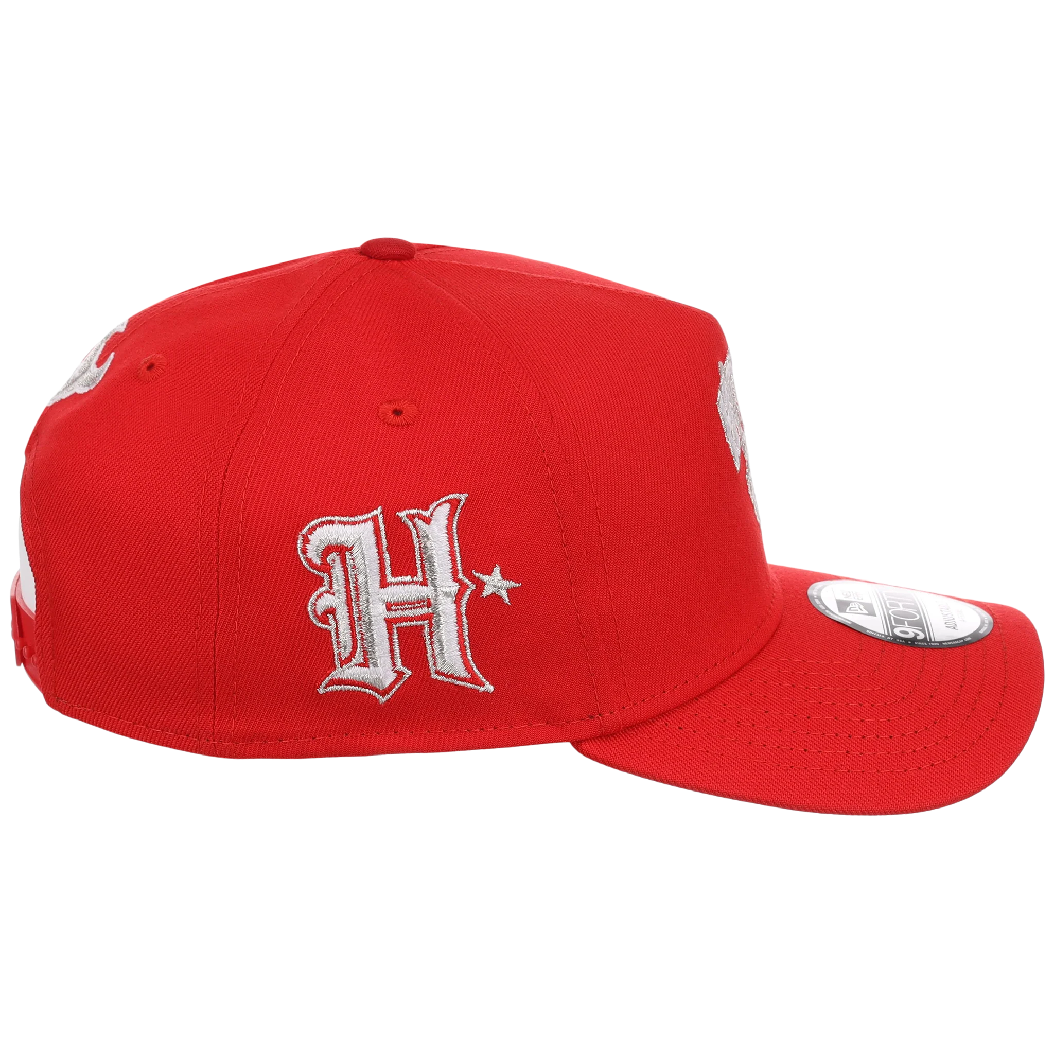 Houston Astros Houston Crown the City 'H-Town Skeleton' New Era 9FORTY (Red/Red) - Image 3