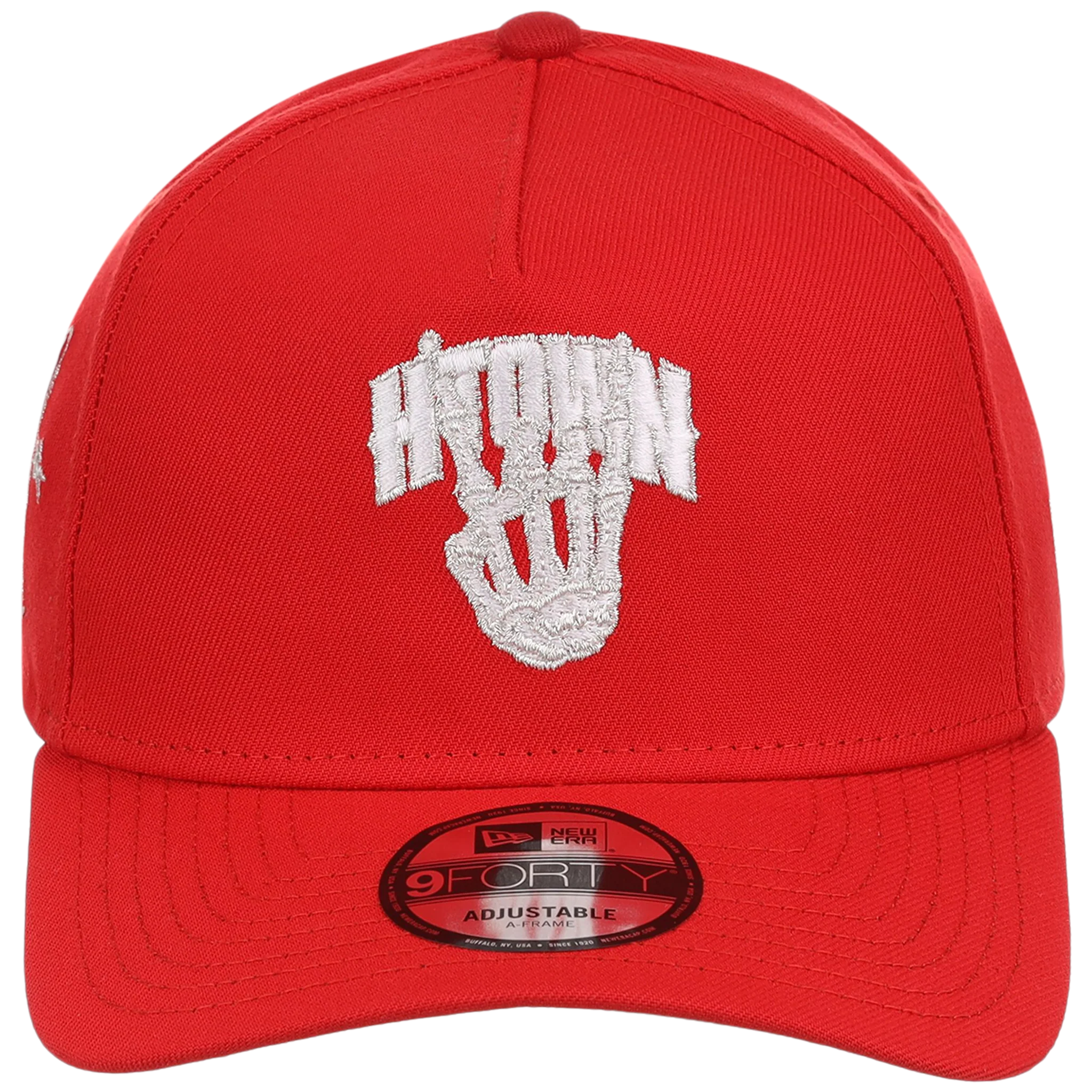 Houston Astros Houston Crown the City 'H-Town Skeleton' New Era 9FORTY (Red/Red) - Image 5