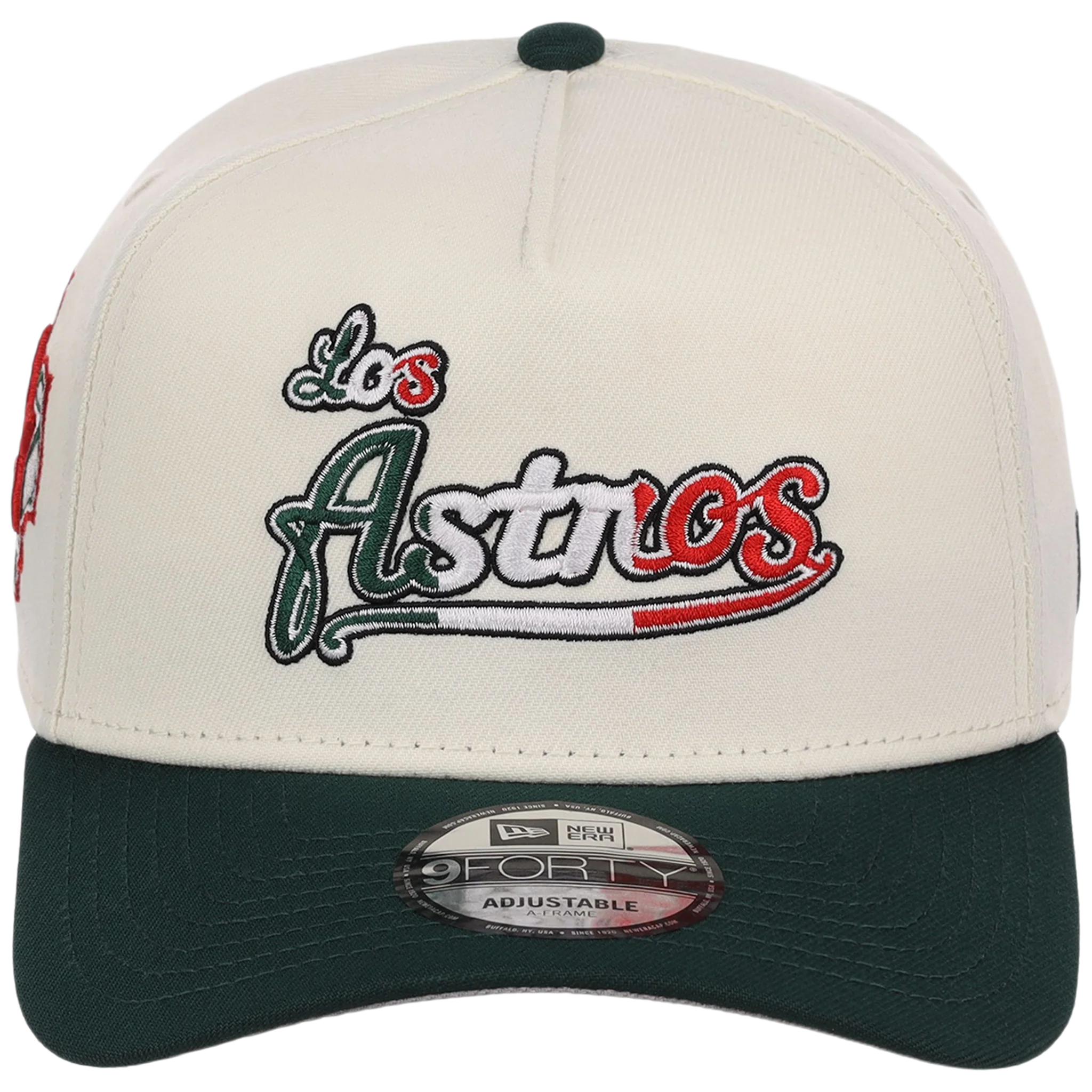 Houston Astros Houston Crown the City 'Los Astros' New Era 9FORTY (Chrome/Dark Green) - Image 5