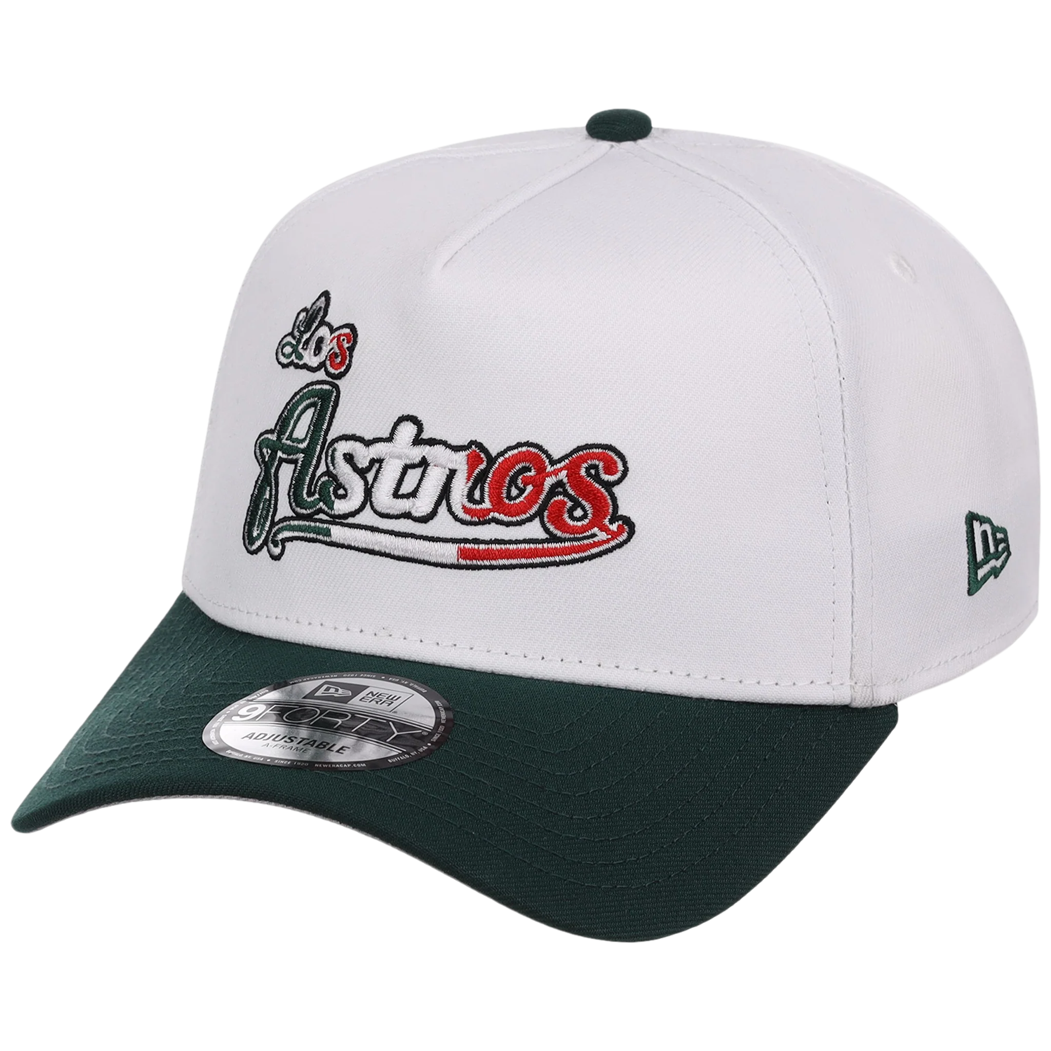 Houston Astros Houston Crown the City 'Los Astros' New Era 9FORTY (White/Dark Green) - Image 4