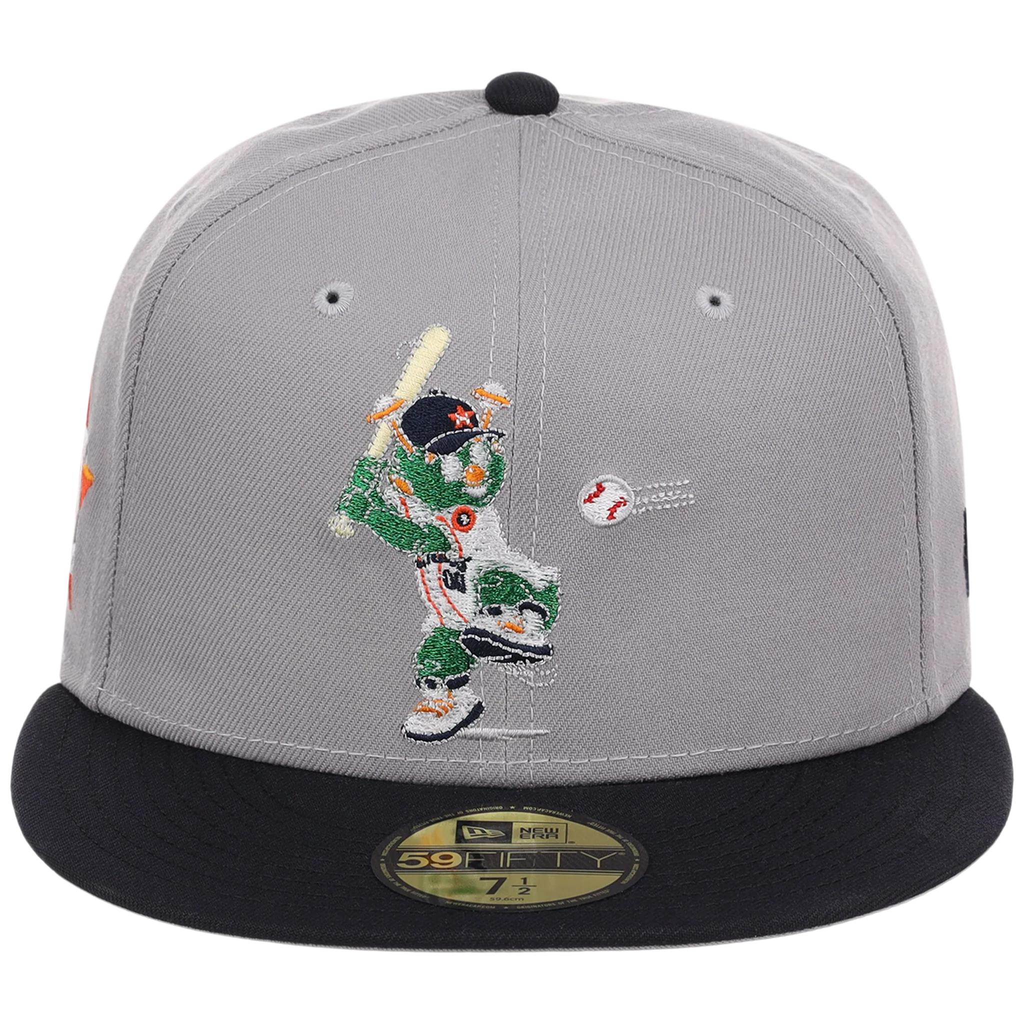 Houston Astros Houston Crown the City 'Mascot' New Era 59FIFTY (Gray/Navy) - Image 5
