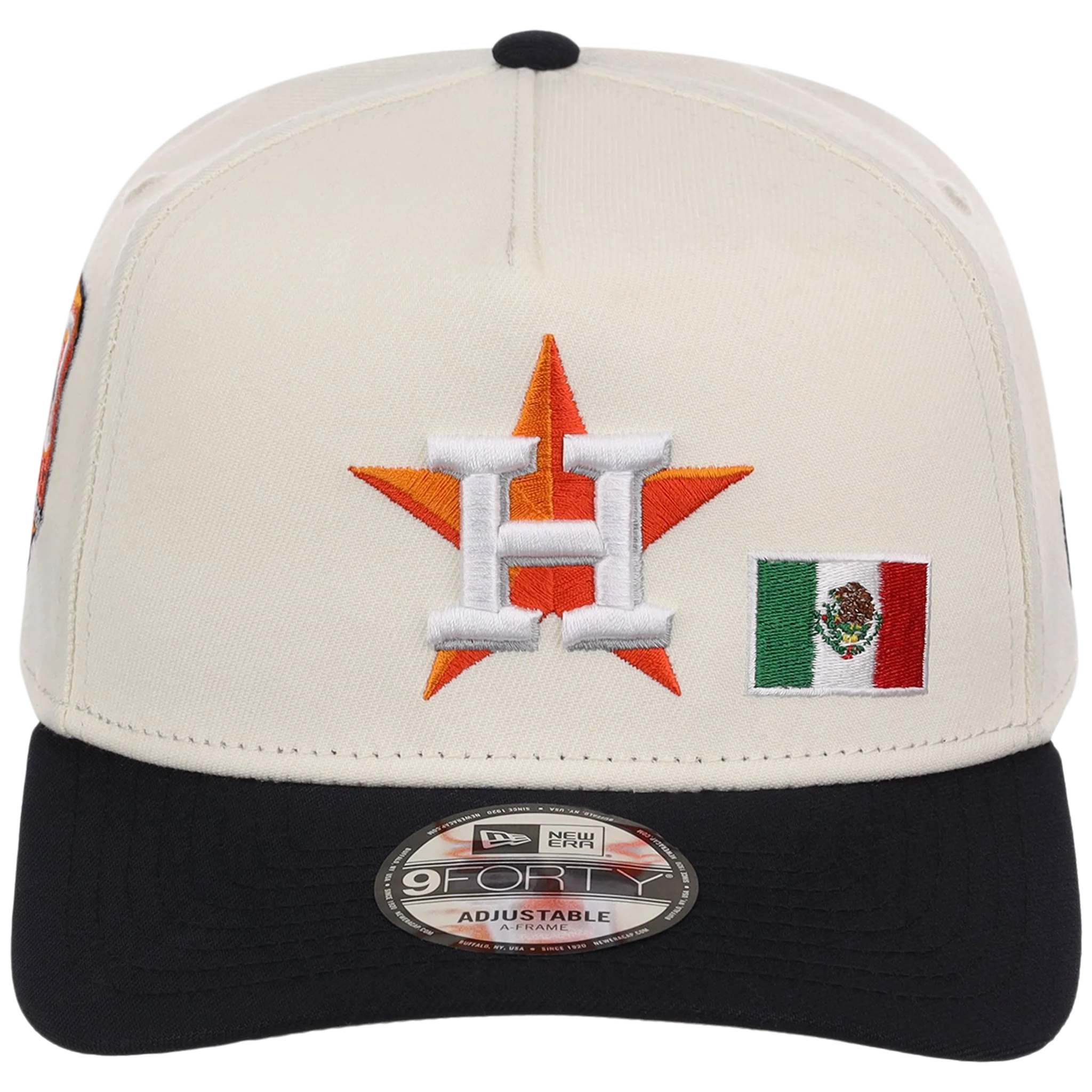 Houston Astros Houston Crown the City 'MEX Flag' New Era 9FORTY (Chrome/Navy) - Image 5