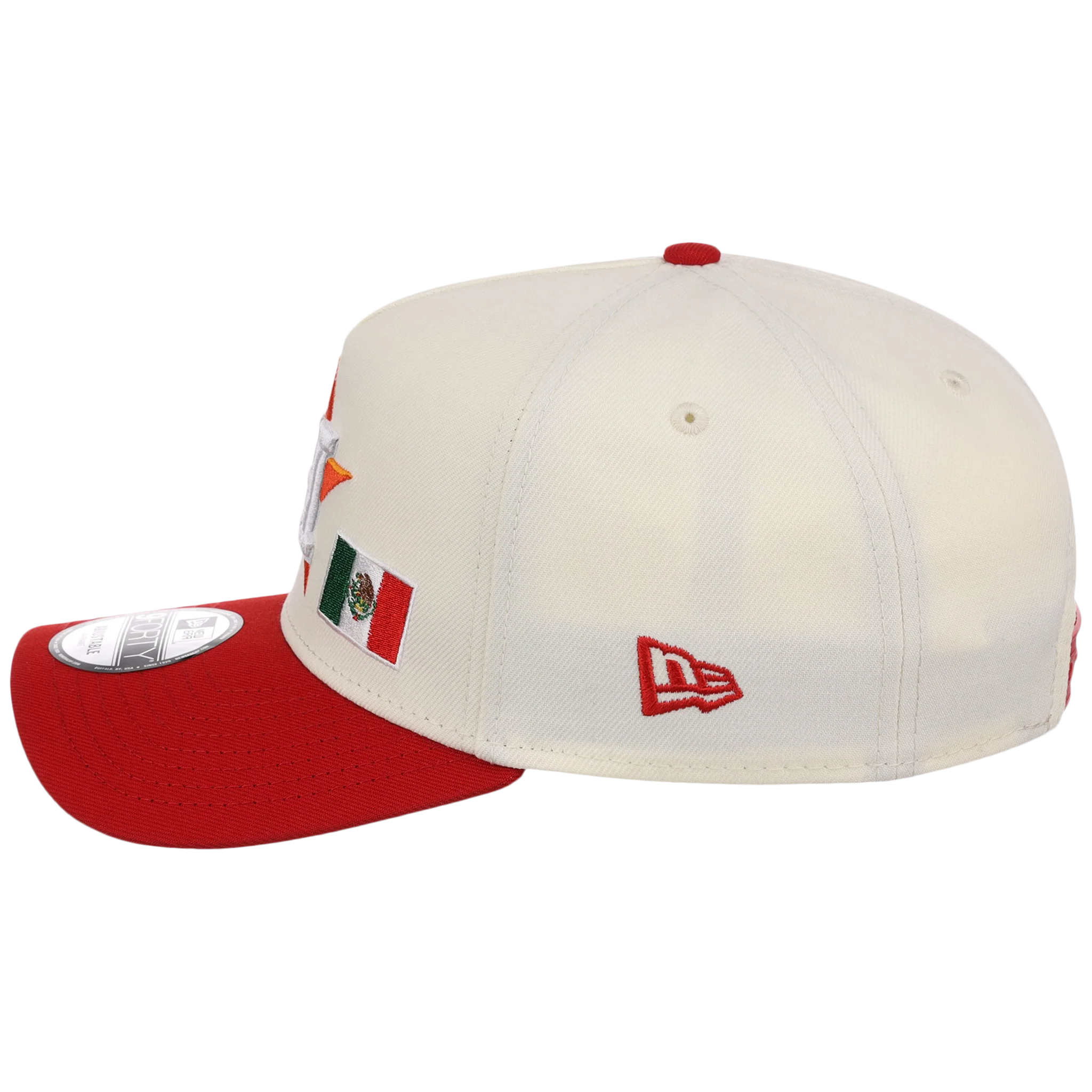 Houston Astros Houston Crown the City 'MEX Flag' New Era 9FORTY (Chrome/Red) - Image 6