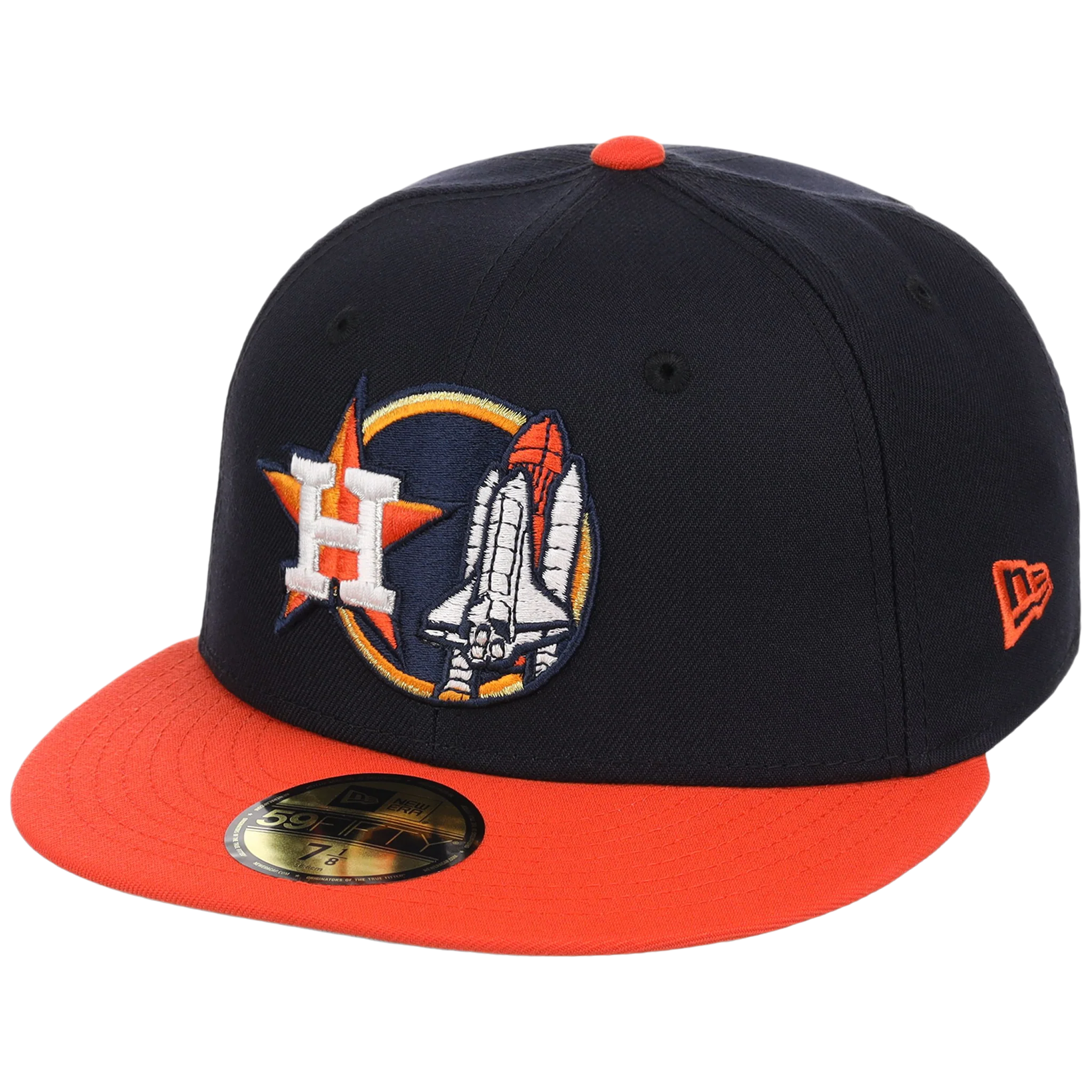 Houston Astros Houston Crown the City 'Space Shuttle' New Era 59FIFTY (Navy/Orange) - Image 4