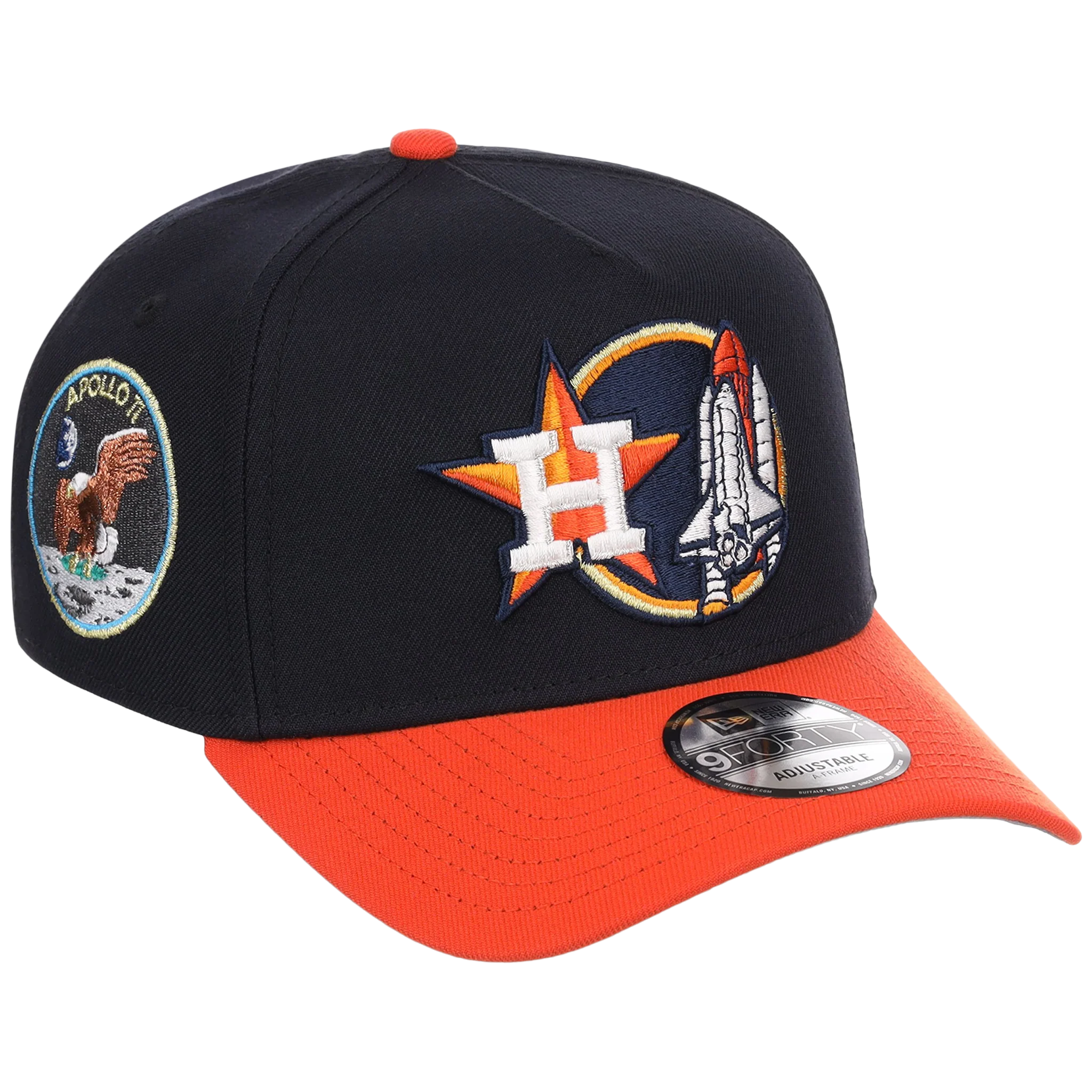 Houston Astros Houston Crown the City 'Space Shuttle' New Era 9FORTY (Navy/Orange)