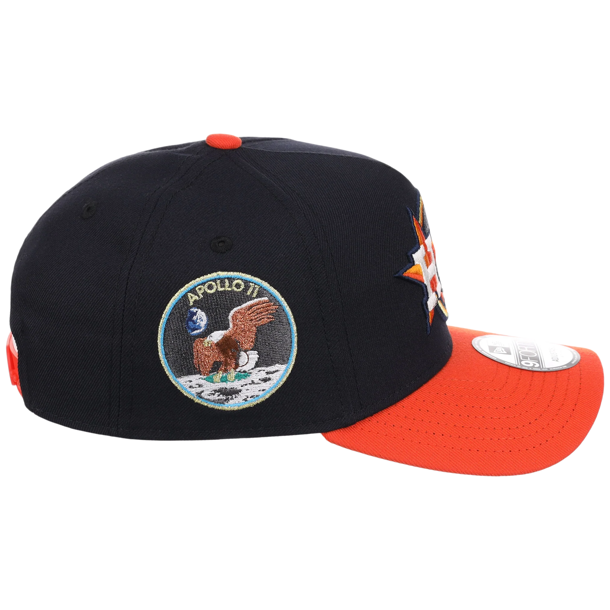 Houston Astros Houston Crown the City 'Space Shuttle' New Era 9FORTY (Navy/Orange) - Image 3