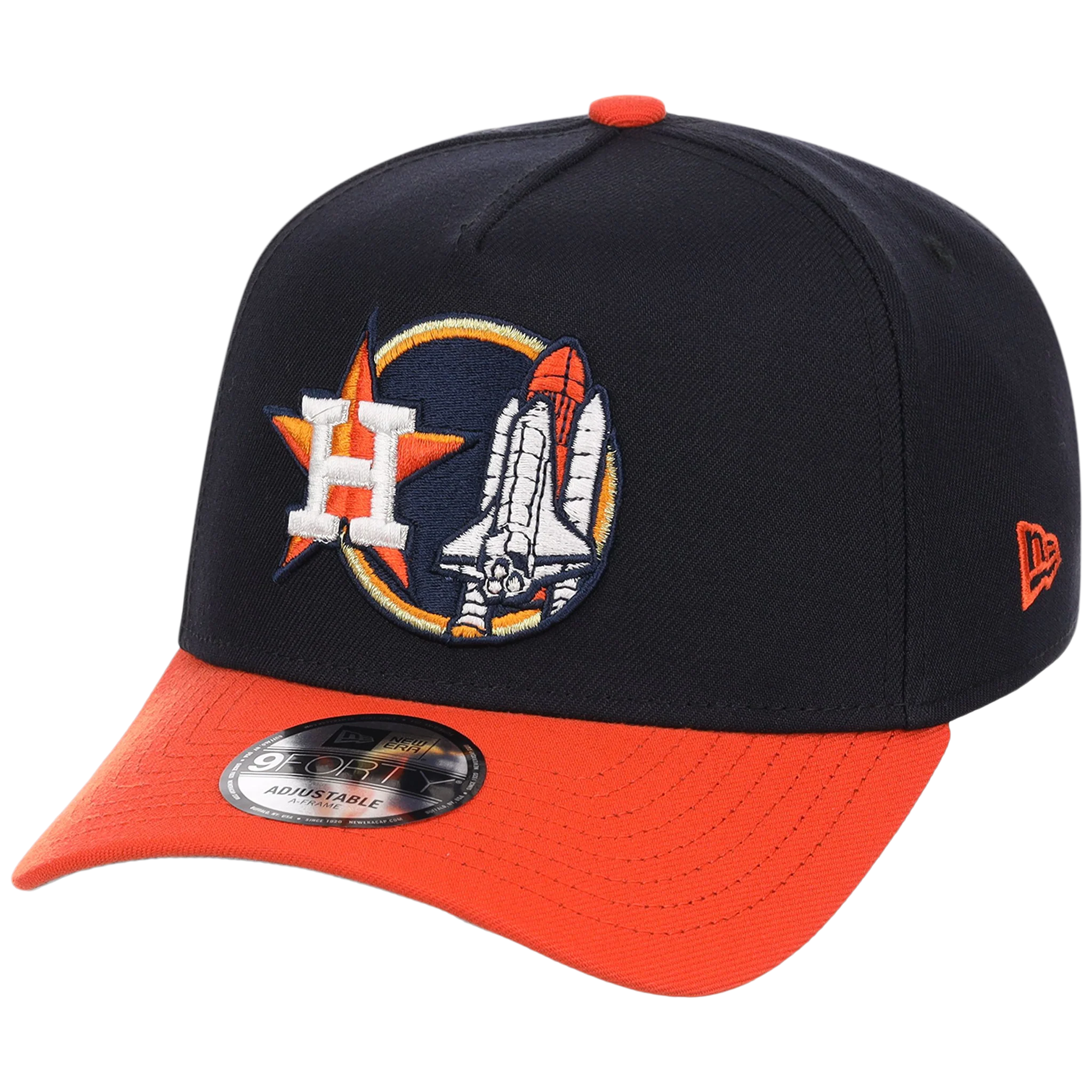 Houston Astros Houston Crown the City 'Space Shuttle' New Era 9FORTY (Navy/Orange) - Image 4