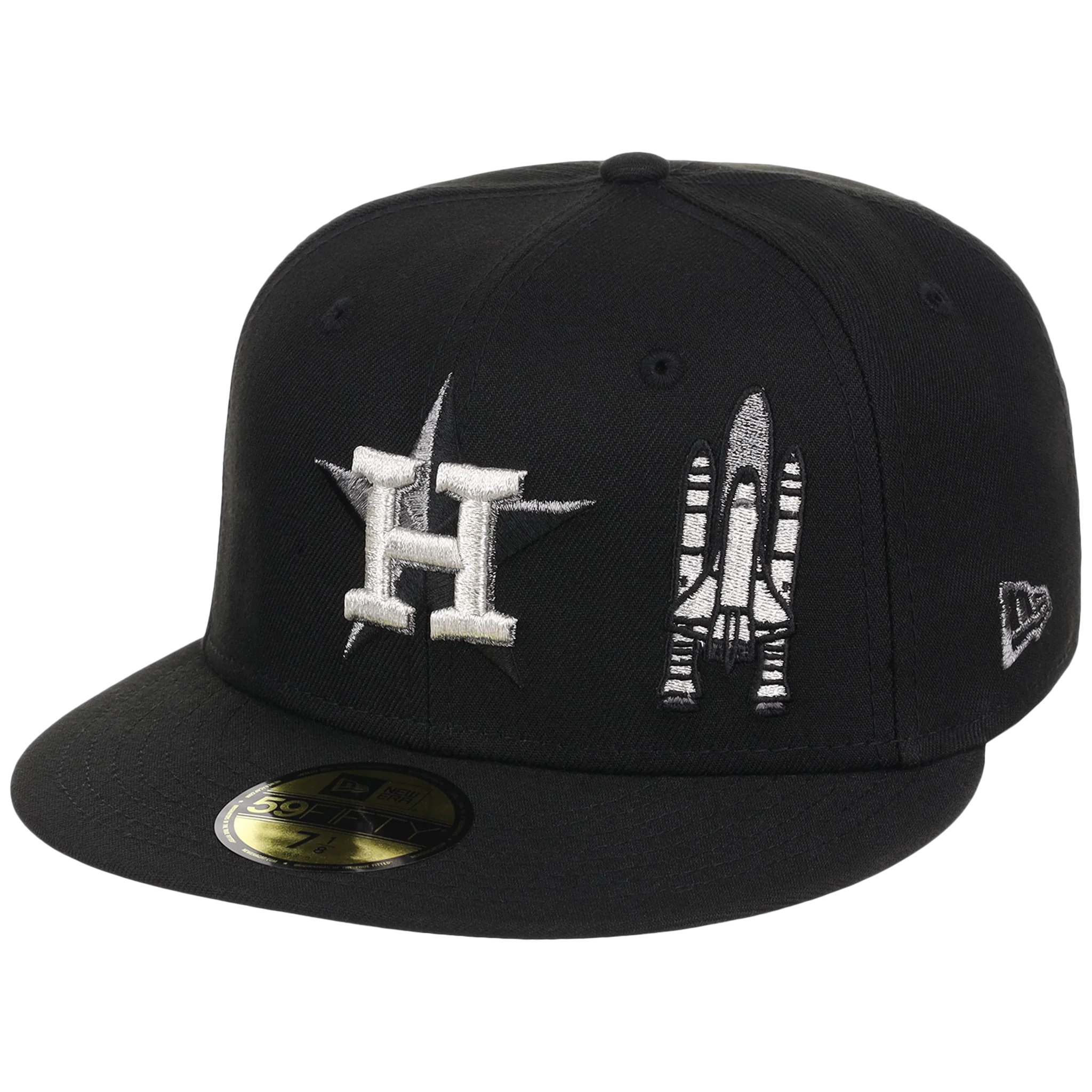 Houston Astros Houston Crown the City 'Spaceship' New Era 59FIFTY (Black/Black) - Image 4