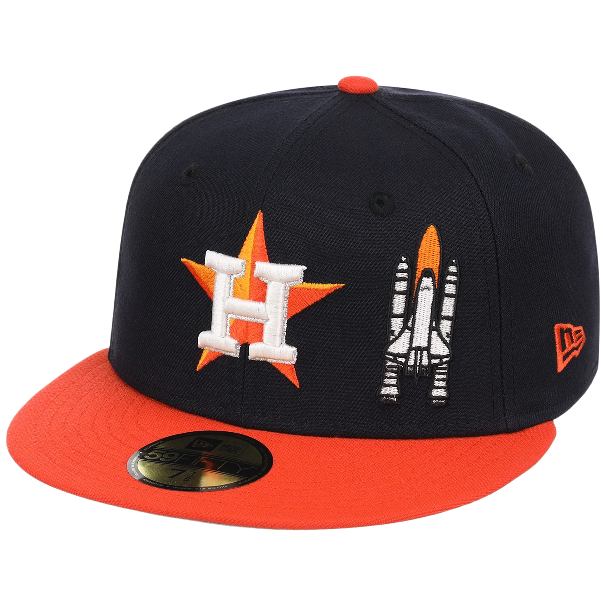 Houston Astros Houston Crown the City 'Spaceship' New Era 59FIFTY (Navy/Orange) - Image 4
