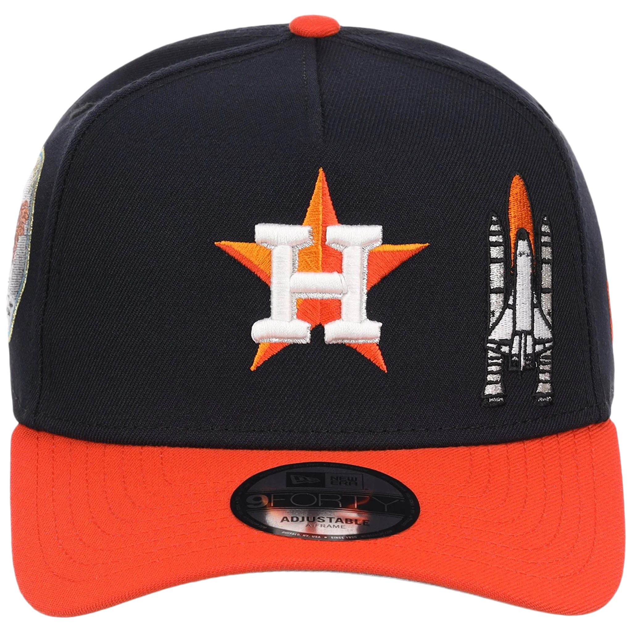 Houston Astros Houston Crown the City 'Spaceship' New Era 9FORTY (Navy/Orange) - Image 5