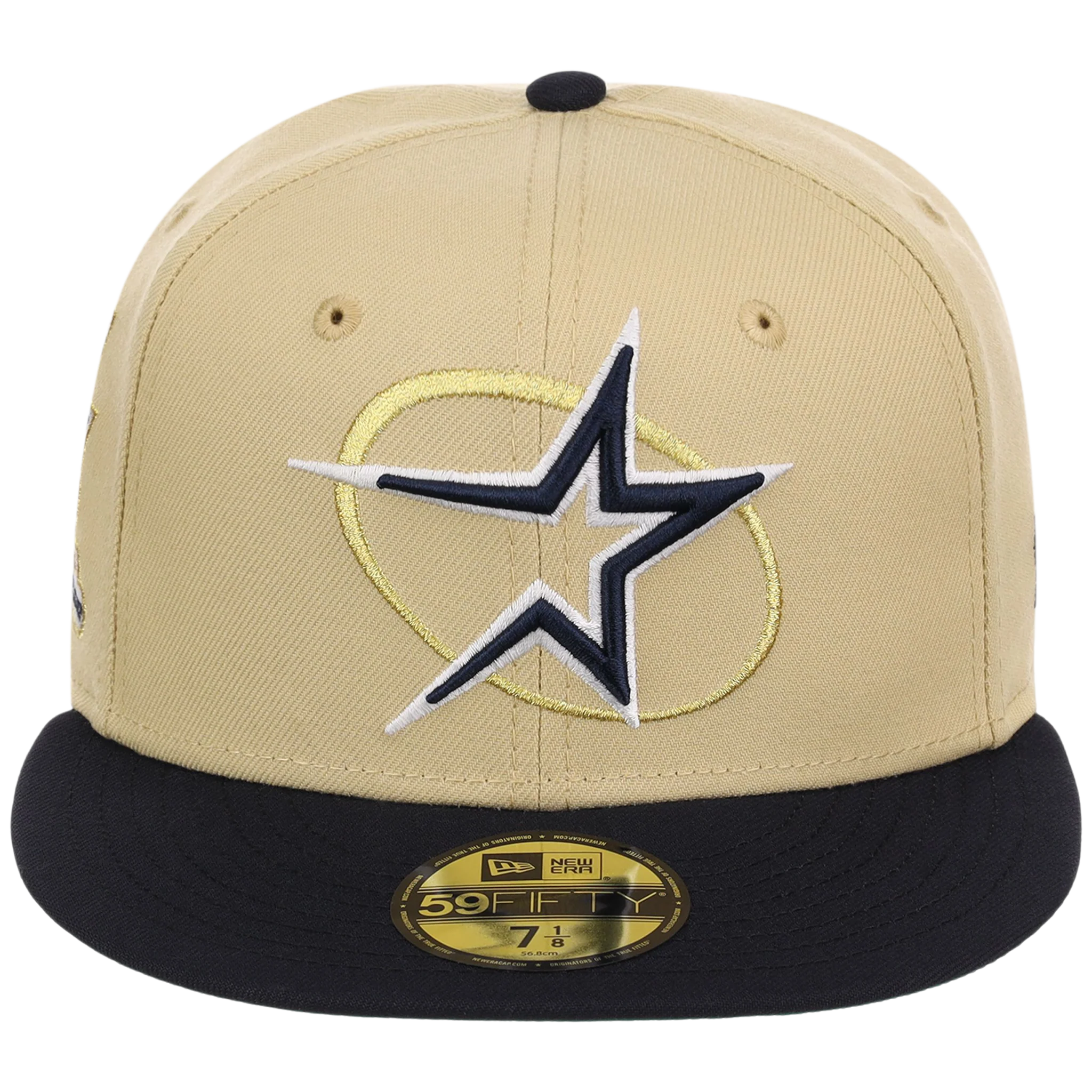 Houston Astros Houston Crown the City 'Star Oval' New Era 59FIFTY (Gold/Navy) - Image 5