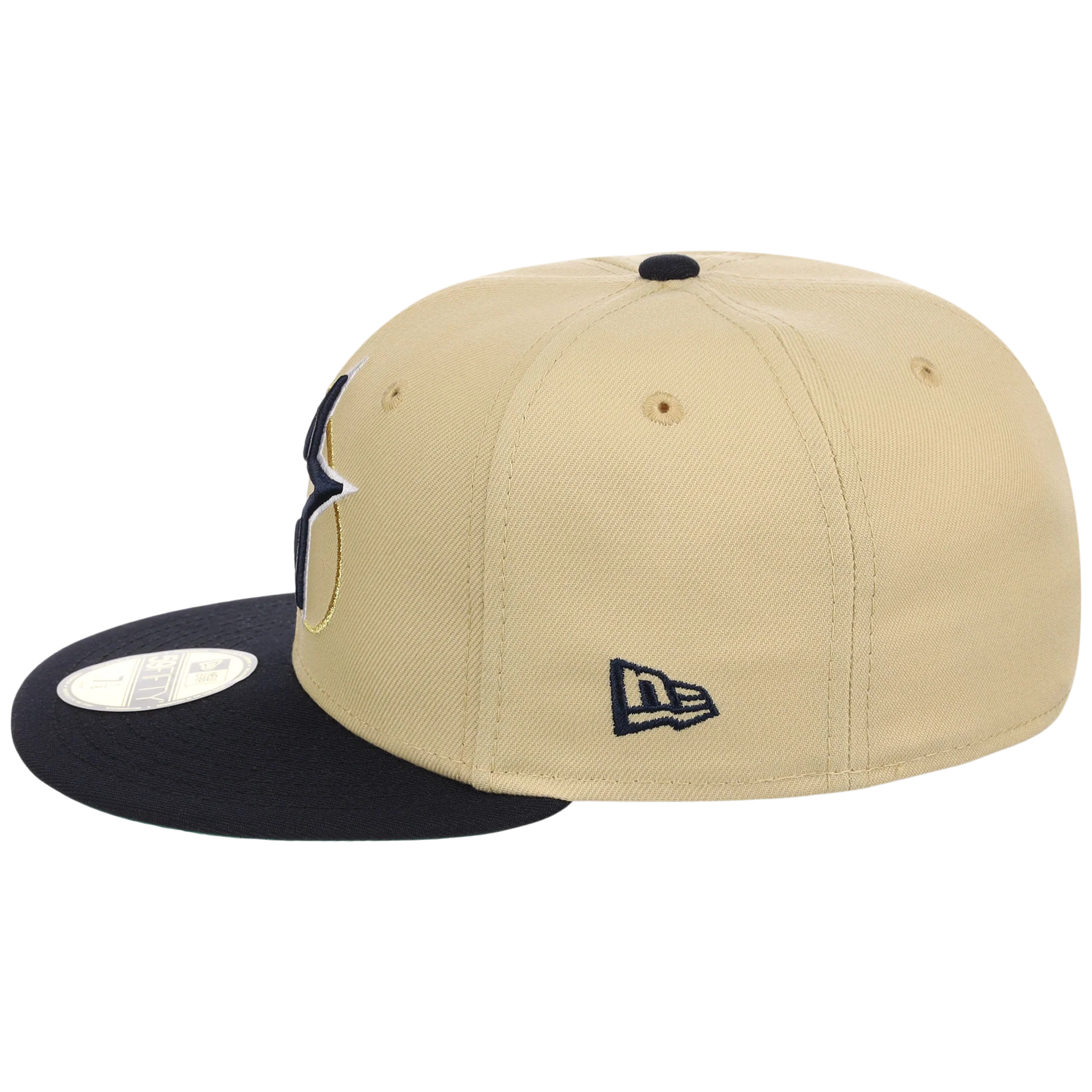 Houston Astros Houston Crown the City 'Star Oval' New Era 59FIFTY (Gold/Navy) - Image 6