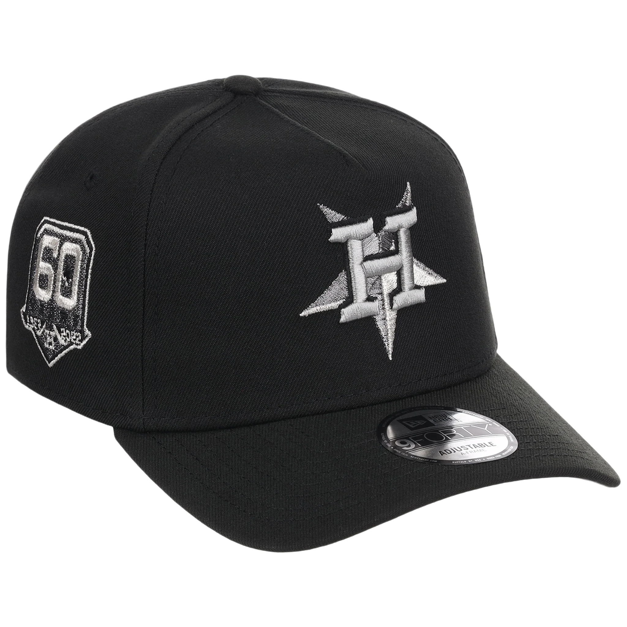 Houston Astros MLB Flipmode 2.0 Liquid Titanium New Era 9FORTY A-Frame (Black/Black/Gray)