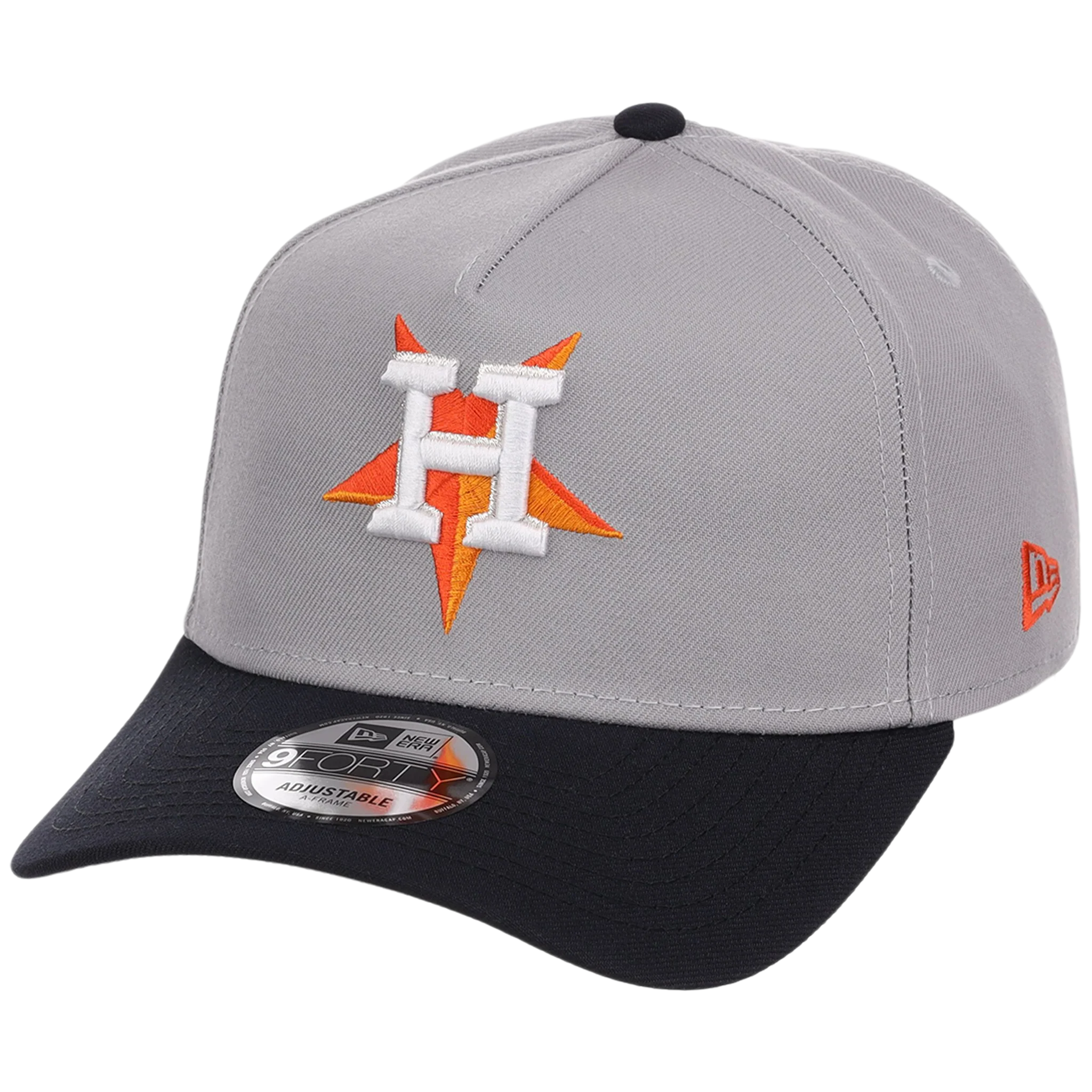 Houston Astros MLB Flipmode 2.0 New Era 9FORTY A-Frame (Gray/Navy/Gray) - Image 4