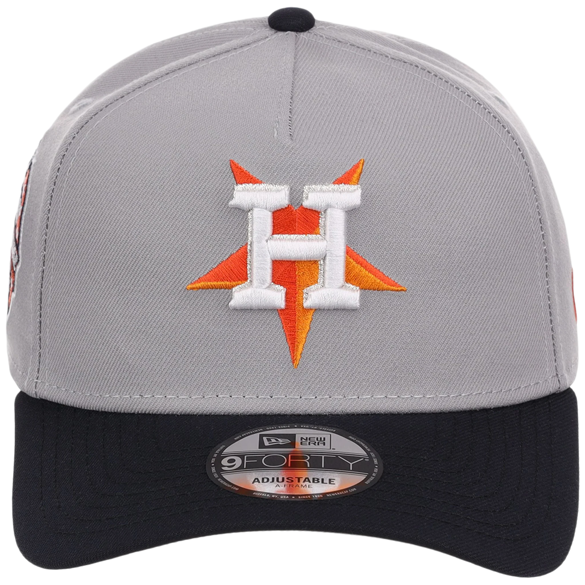 Houston Astros MLB Flipmode 2.0 New Era 9FORTY A-Frame (Gray/Navy/Gray) - Image 5