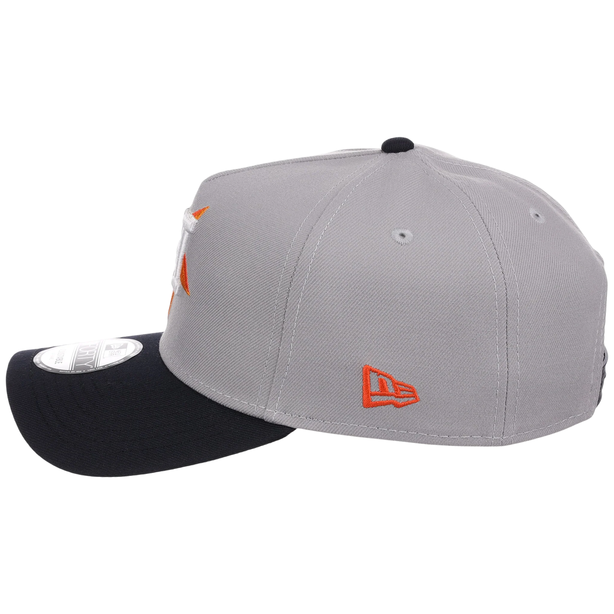 Houston Astros MLB Flipmode 2.0 New Era 9FORTY A-Frame (Gray/Navy/Gray) - Image 6