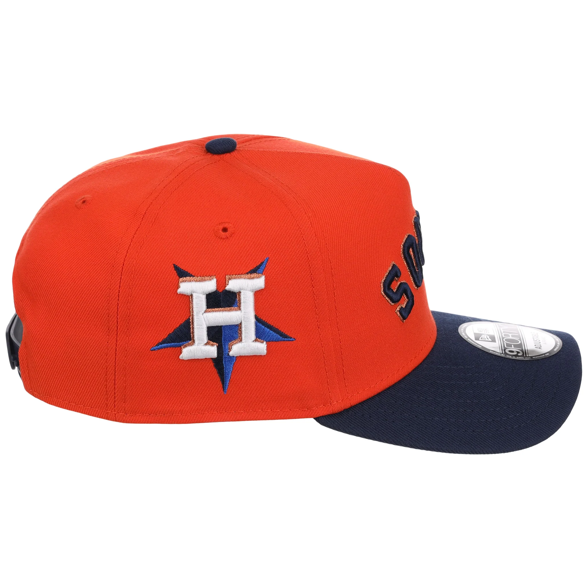 Houston Astros MLB Flipmode 2.0 New Era 9FORTY A-Frame (Orange/Navy/Kelly Green) - Image 3