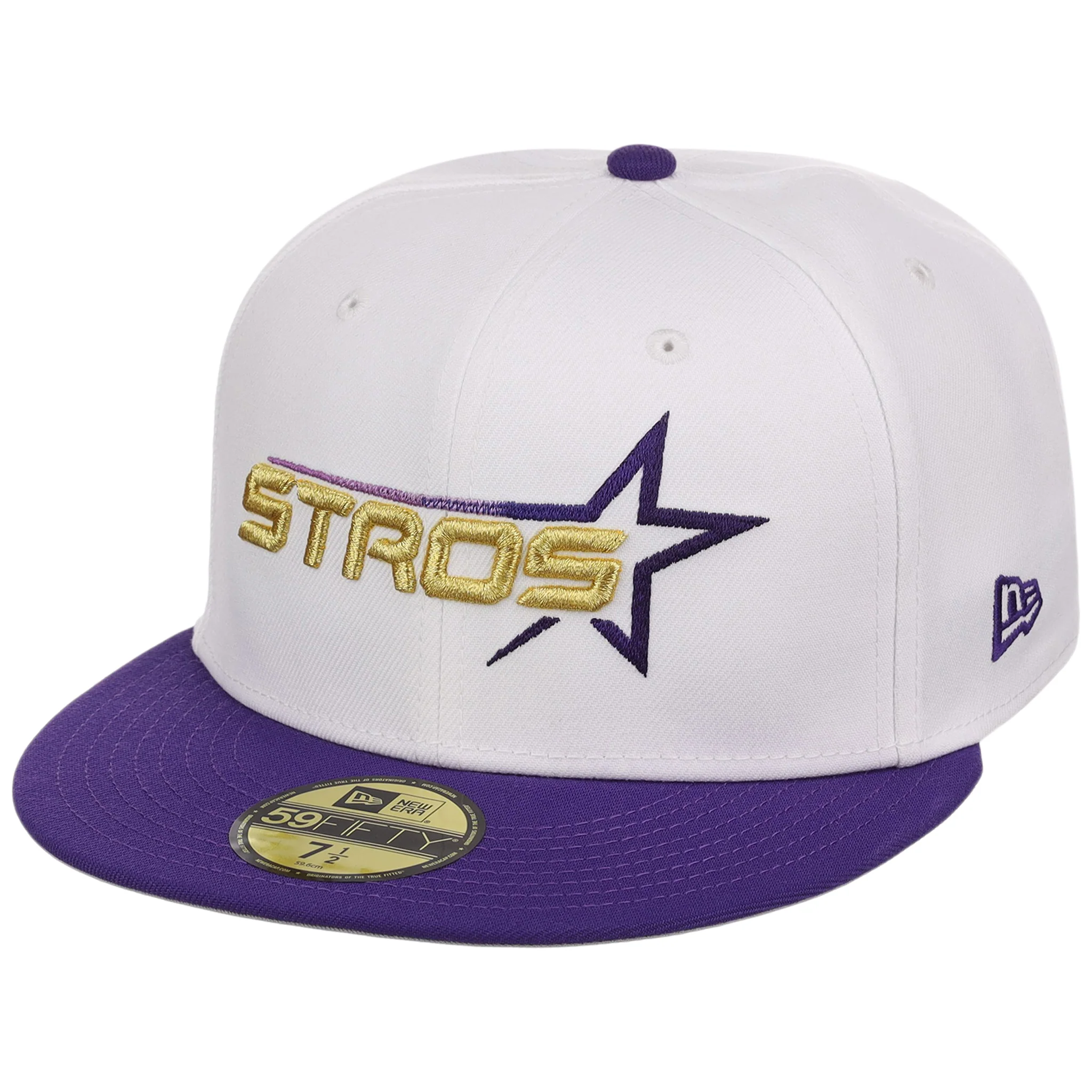 Houston Astros Side A: Track One New Era 59FIFTY (White/Purple) - Image 4