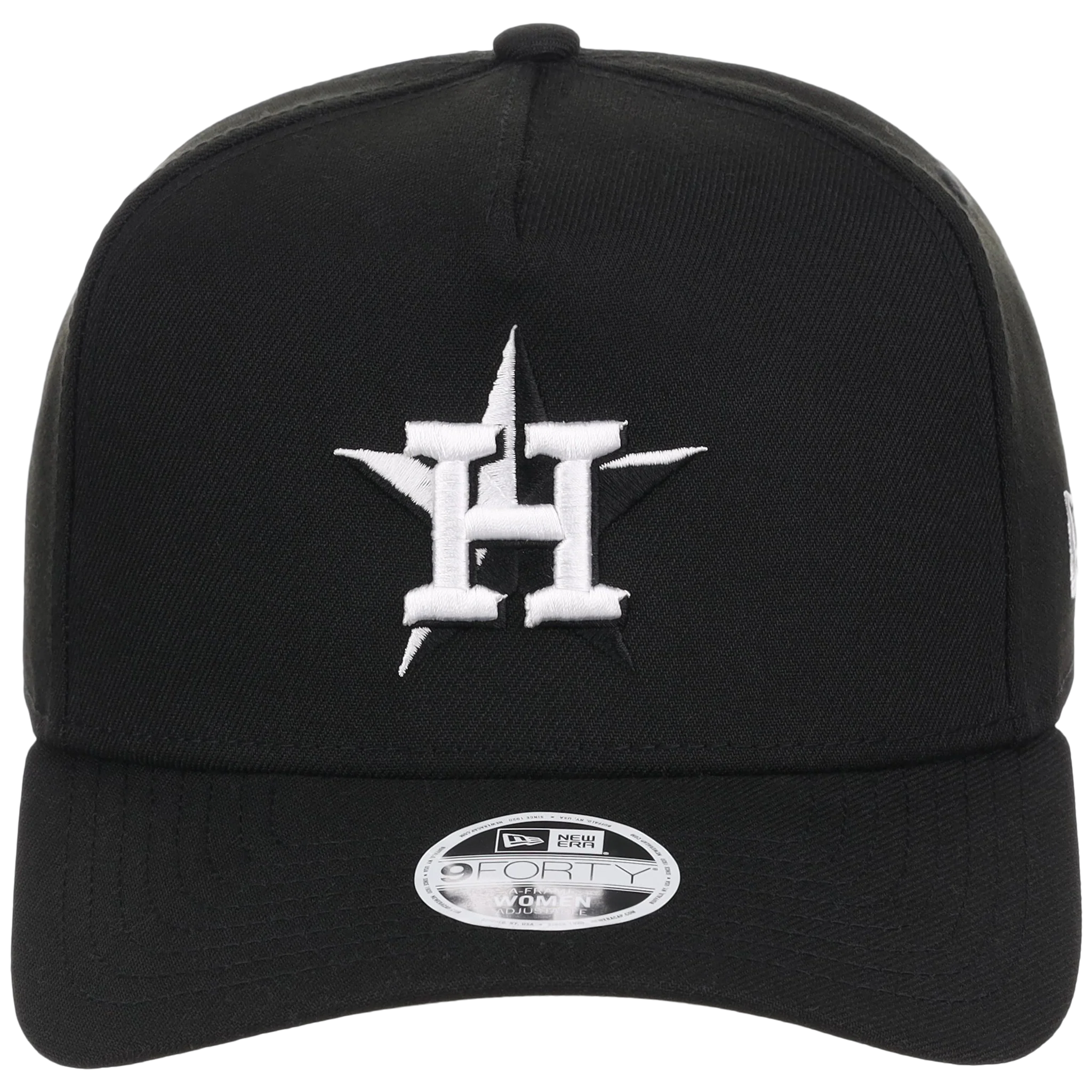 Houston Astros Women's New Era 9FORTY Black A-Frame - Image 5