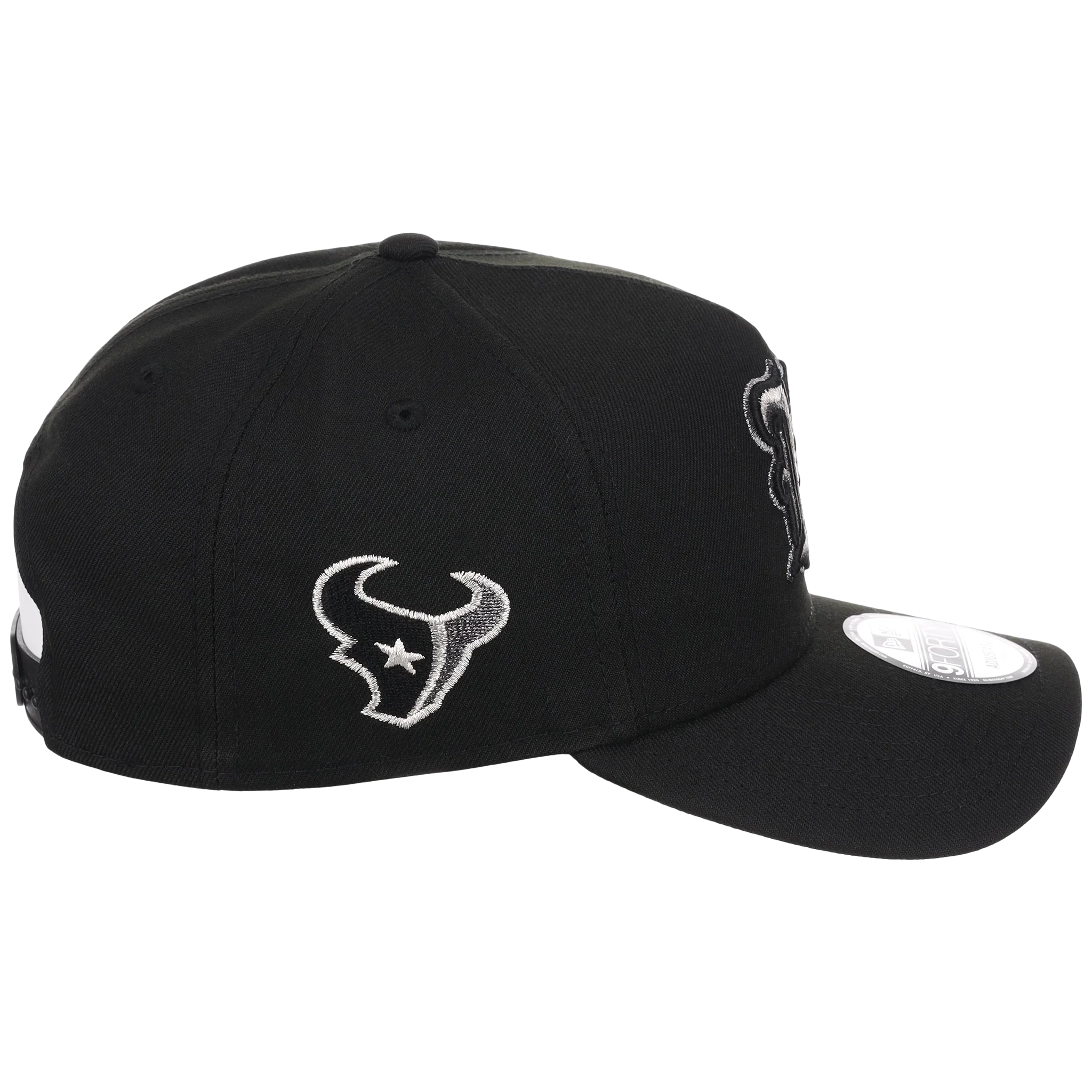 Houston Texans Houston Crown the City 'H Star' New Era 9FORTY (Black/Black) - Image 3