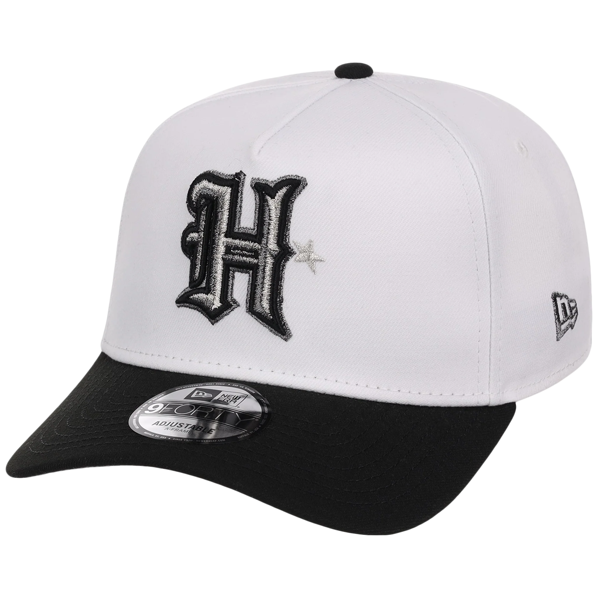 Houston Texans Houston Crown the City 'H Star' New Era 9FORTY (White/Black) - Image 4