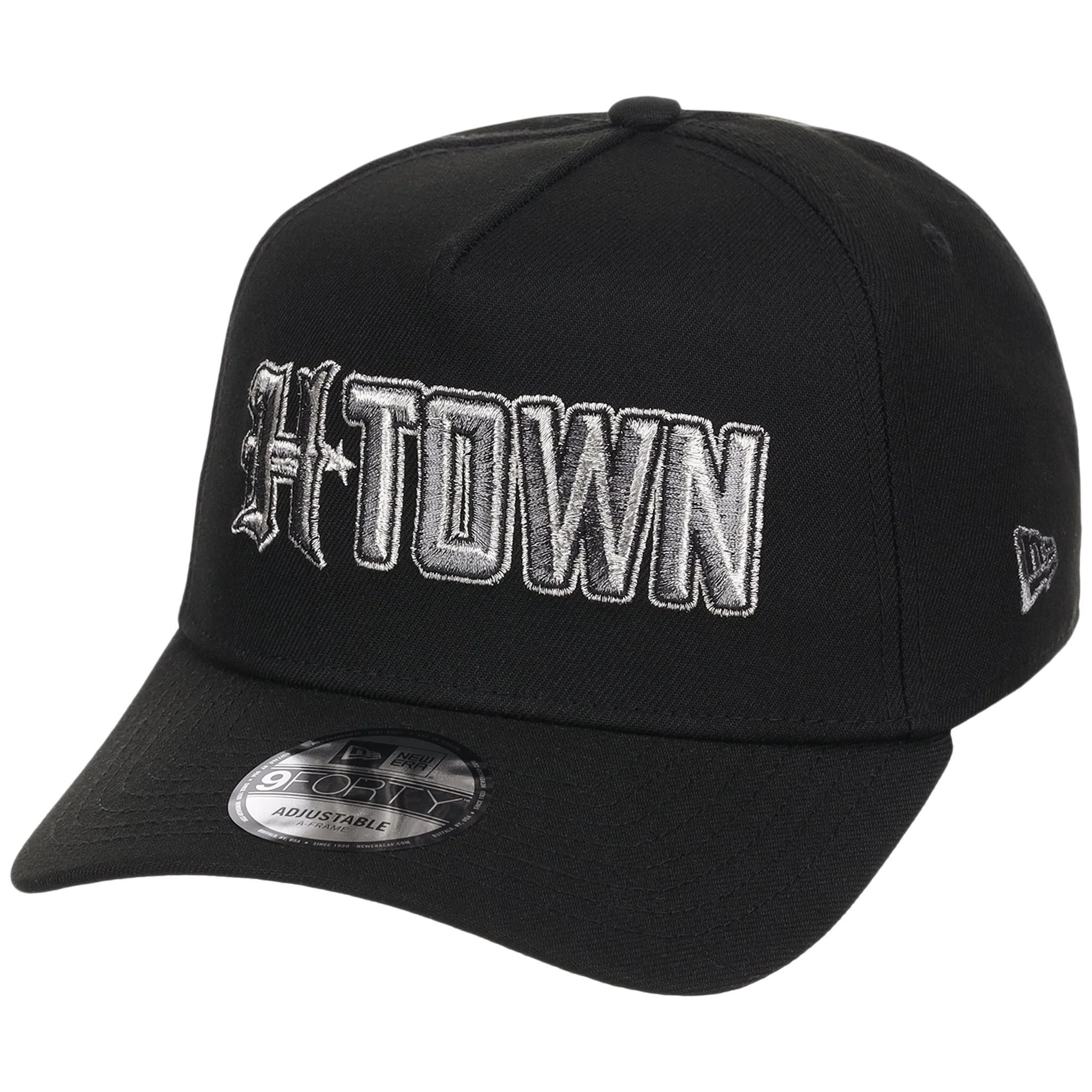 Houston Texans Houston Crown the City 'H-Town' New Era 9FORTY (Black/Black) - Image 4