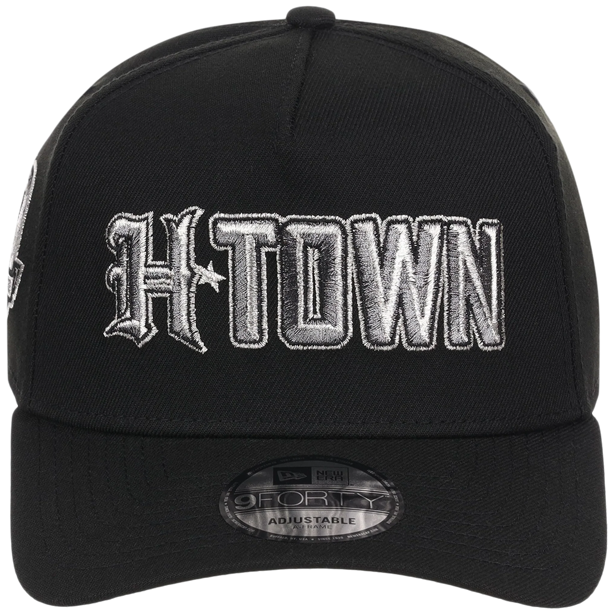 Houston Texans Houston Crown the City 'H-Town' New Era 9FORTY (Black/Black) - Image 5