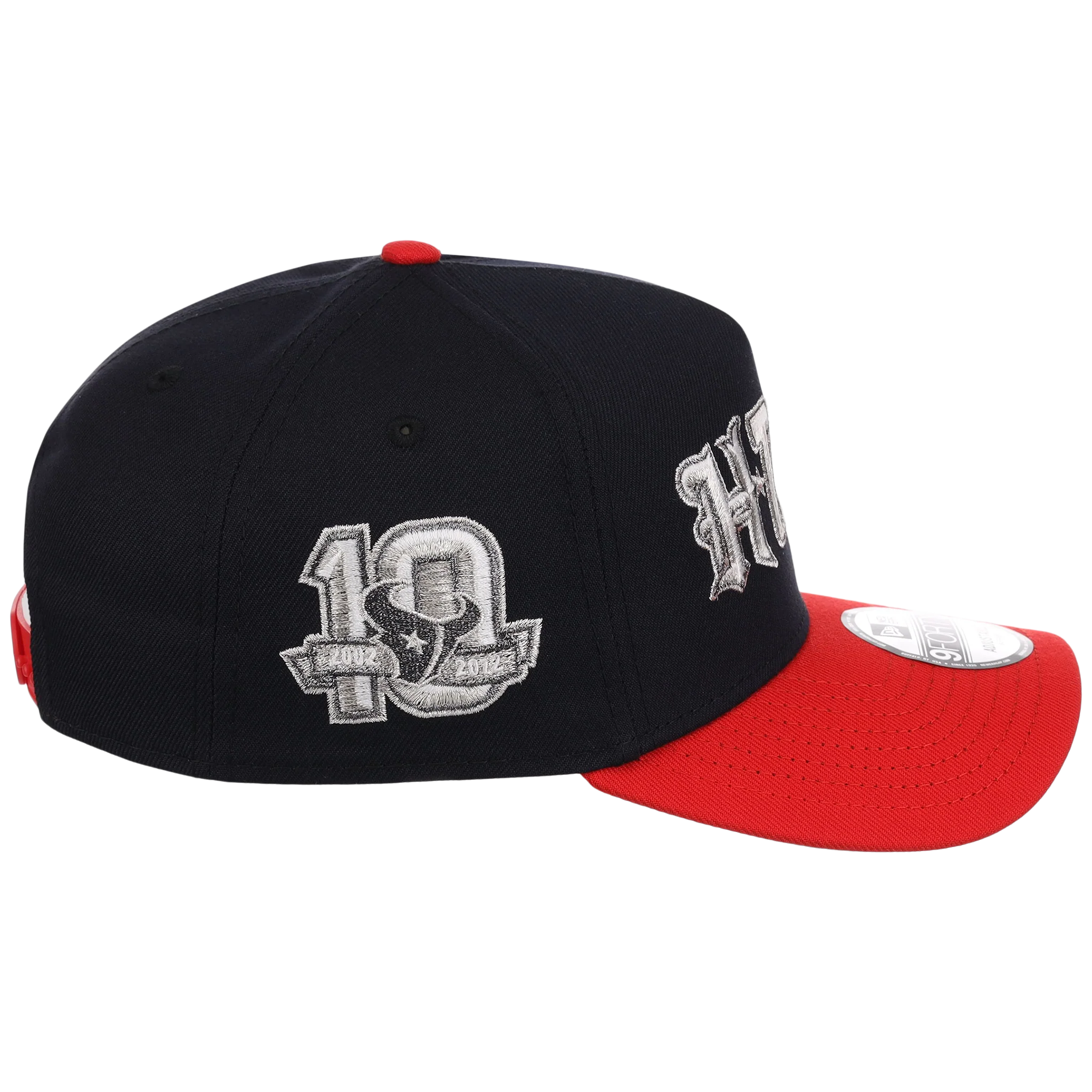 Houston Texans Houston Crown the City 'H-Town' New Era 9FORTY (Navy/Red) - Image 3