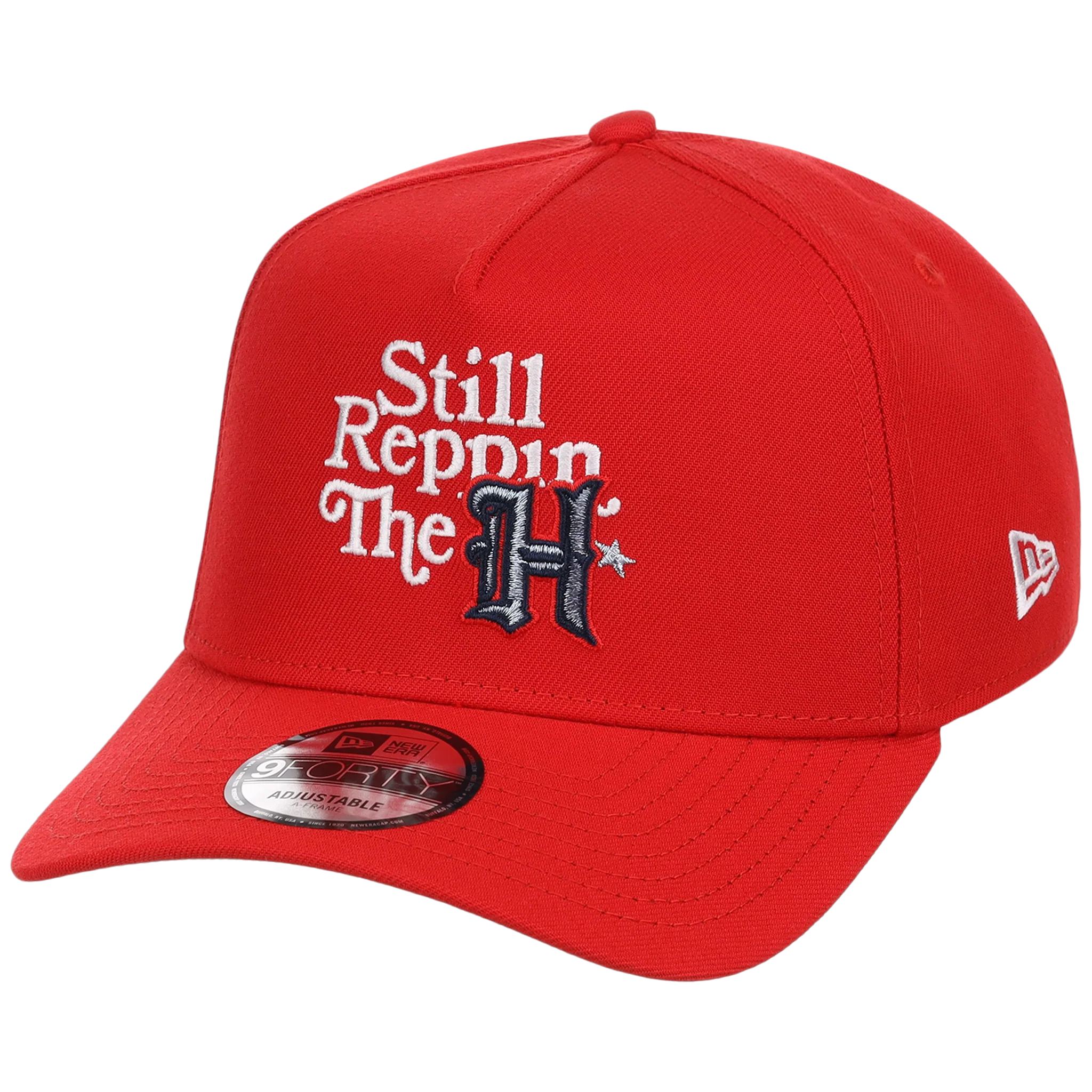 Houston Texans Houston Crown the City 'Still Reppin'' New Era 9FORTY (Red/Red) - Image 4