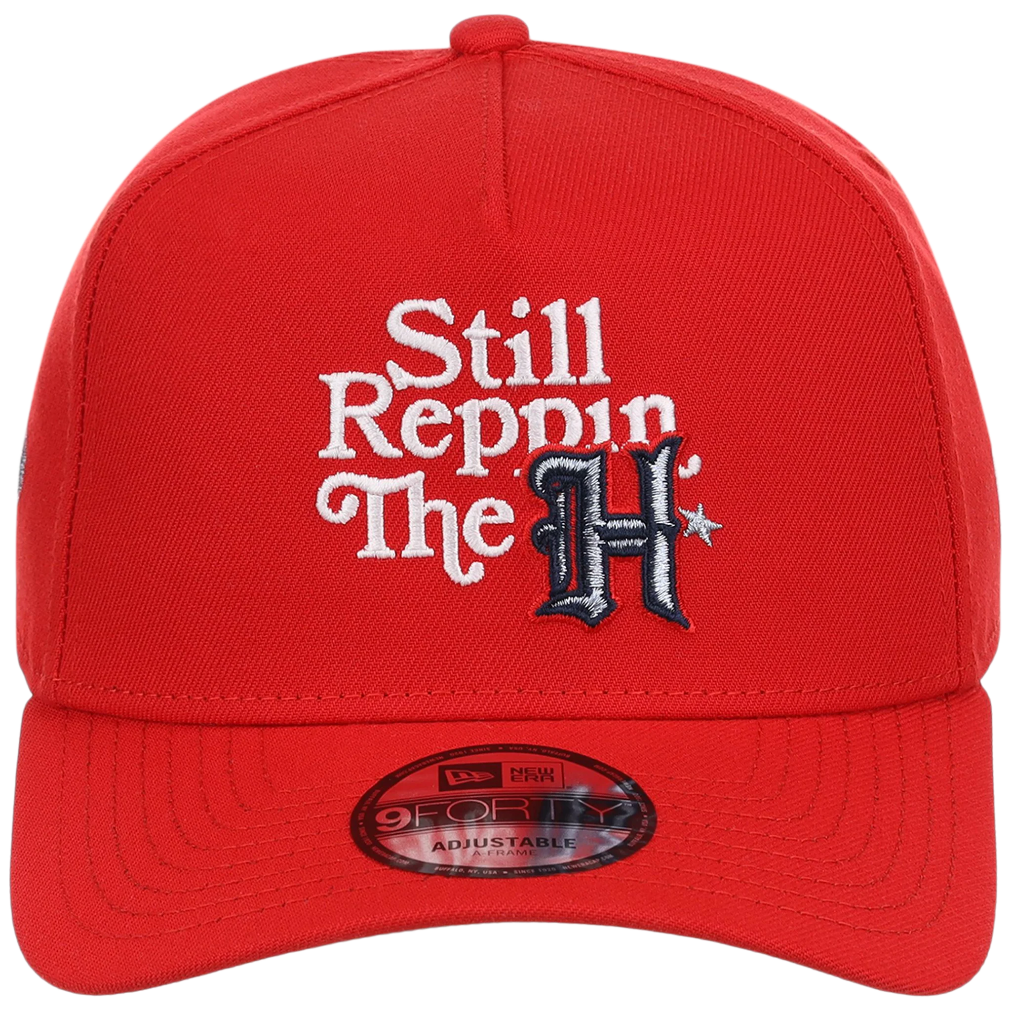 Houston Texans Houston Crown the City 'Still Reppin'' New Era 9FORTY (Red/Red) - Image 5