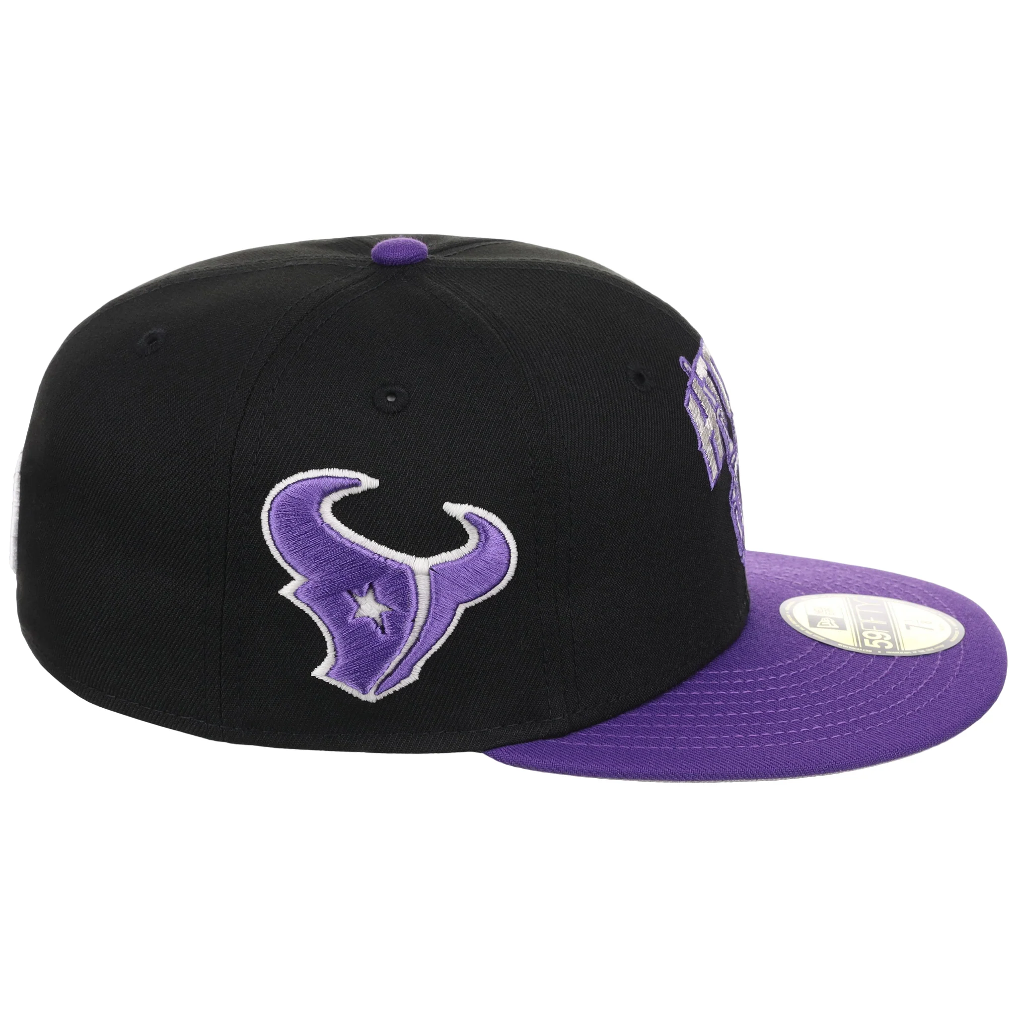 Houston Texans Side A: Track One New Era 59FIFTY (Black/Purple) H-Town - Image 3