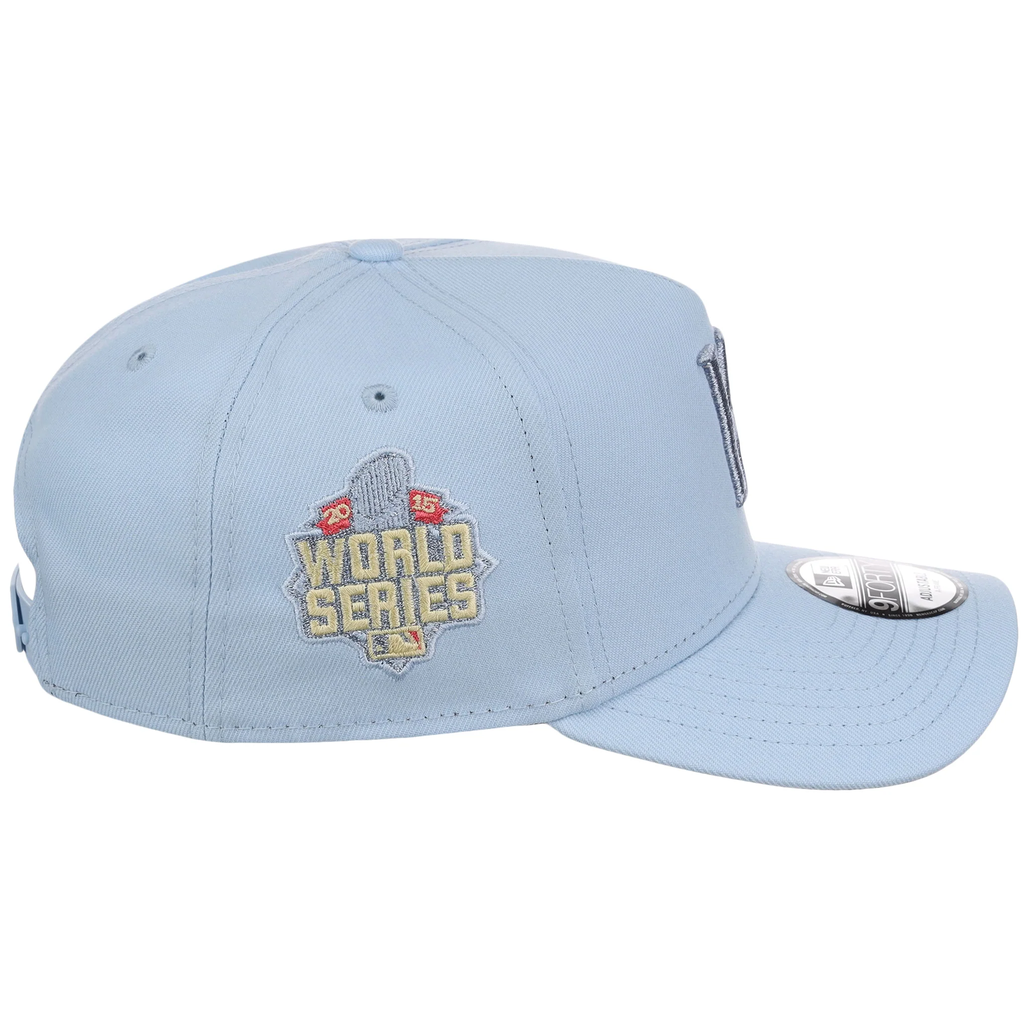 Kansas City Royals MLB Glacial Blue New Era 9FORTY A-Frame - Image 3