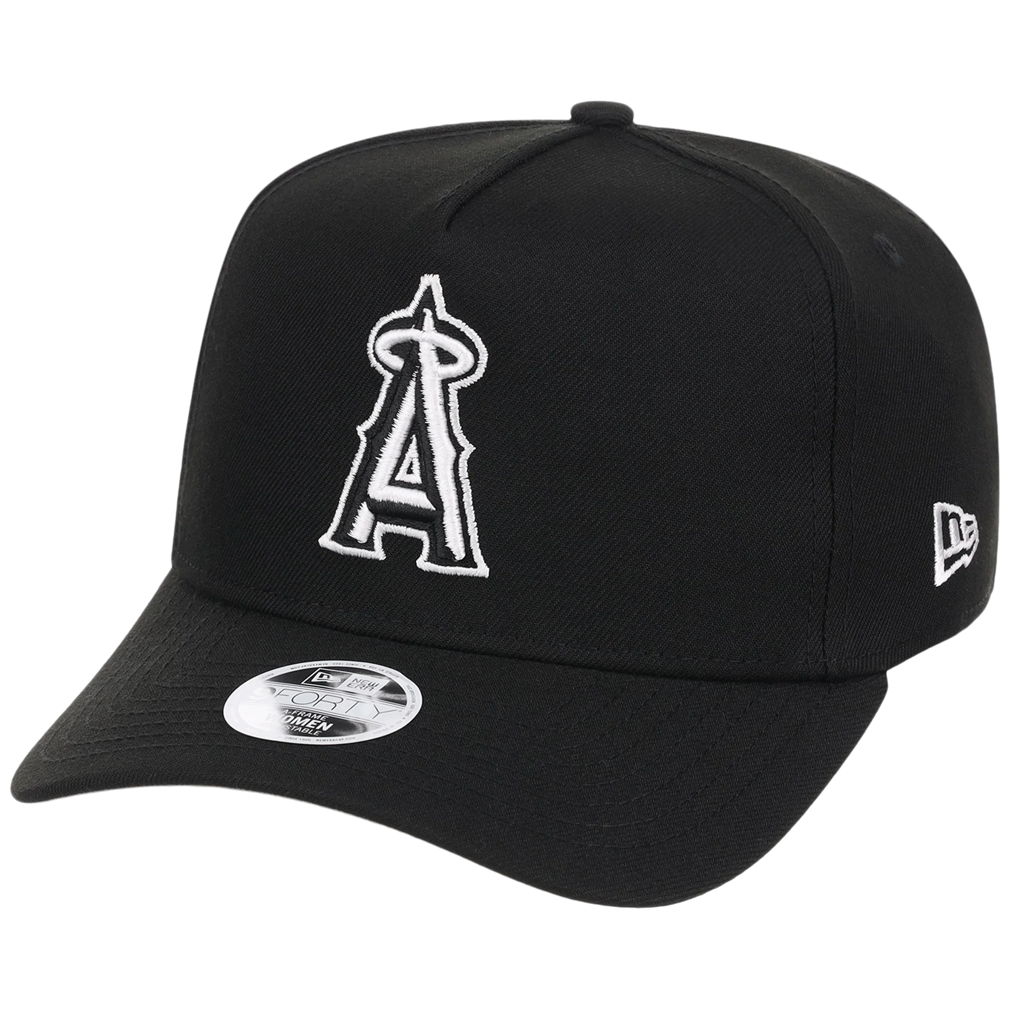 Los Angeles Angels Women's New Era 9FORTY Black A-Frame - Image 4