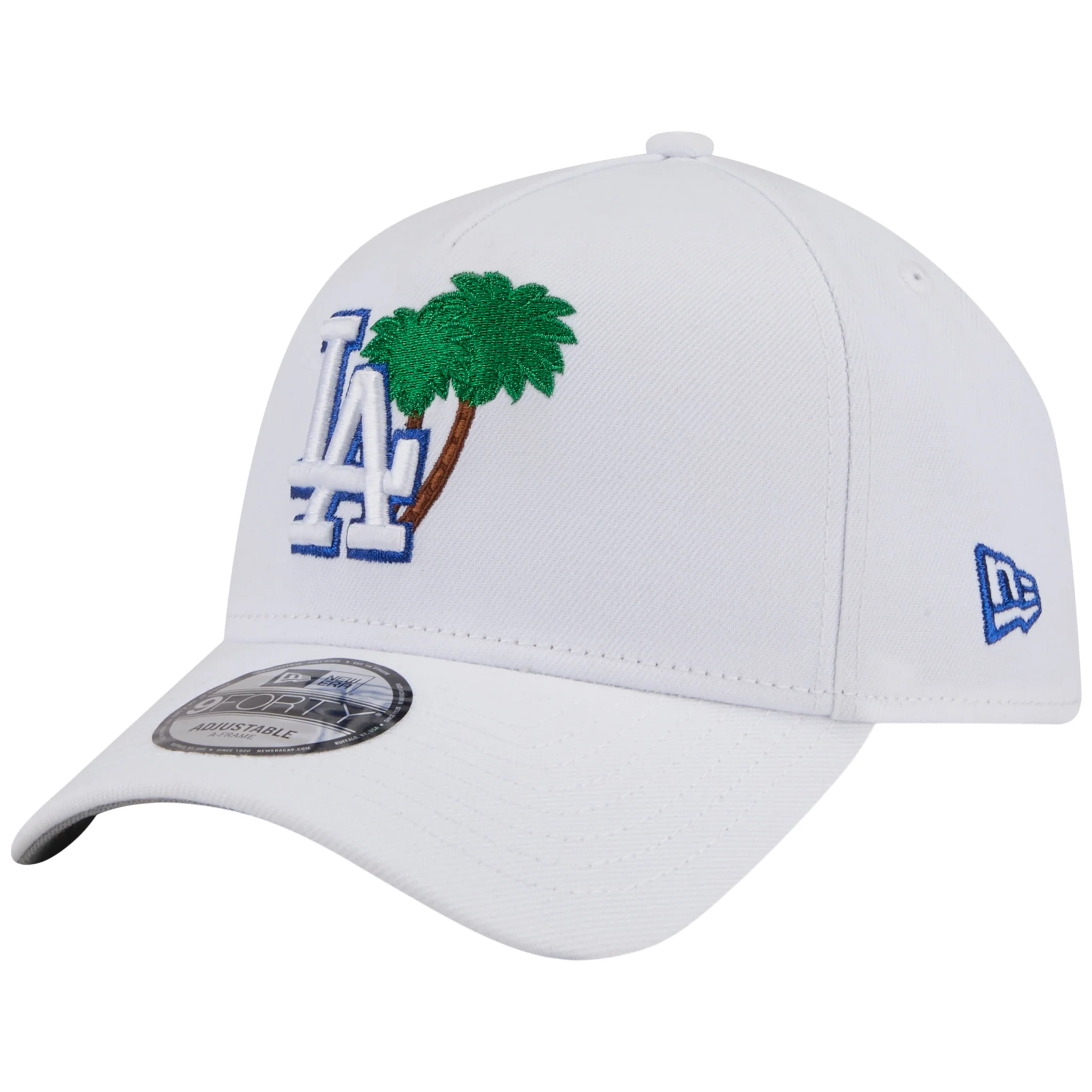 Los Angeles Dodgers Los Angeles Crown the City - Palm - White/White New Era 9FORTY - Image 4