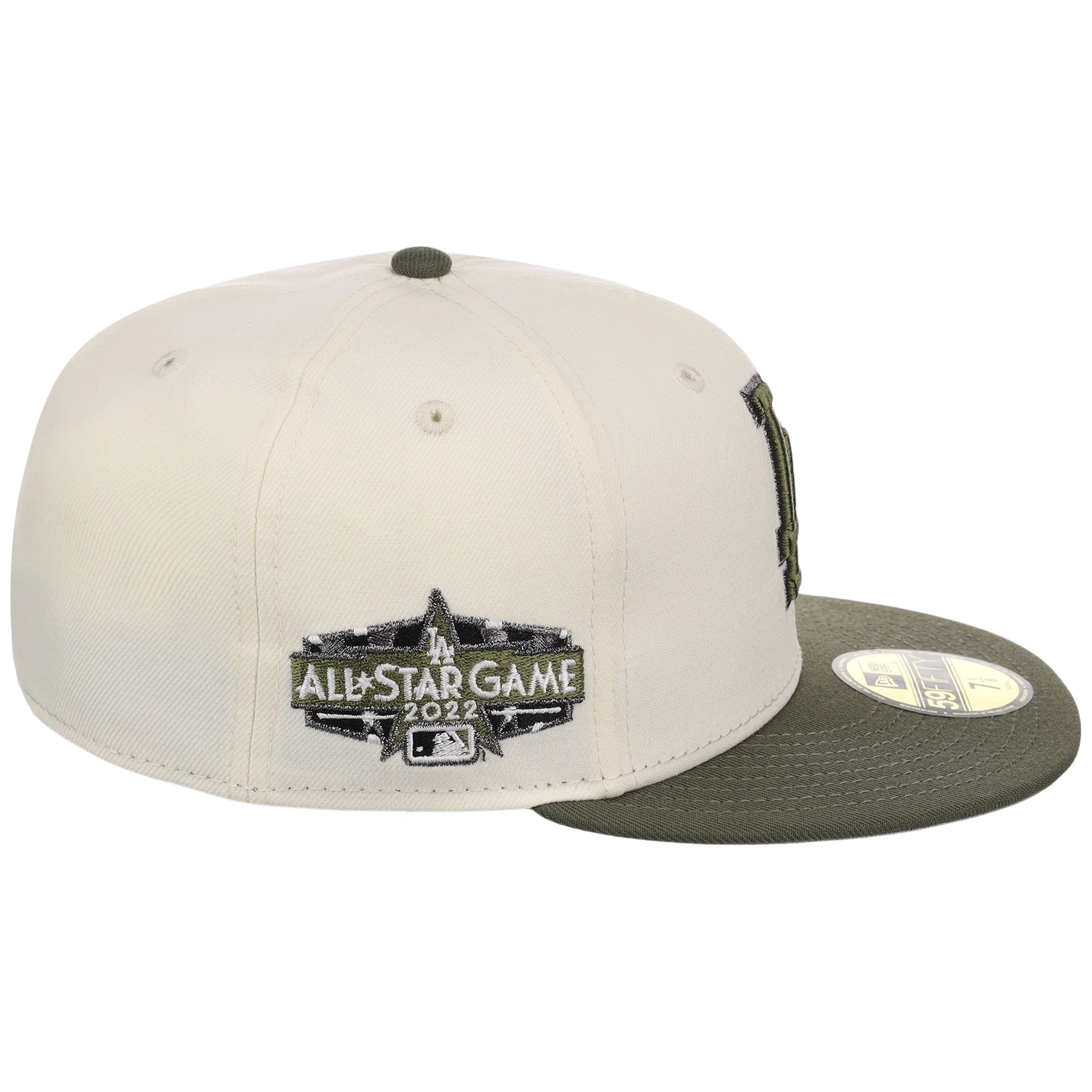Los Angeles Dodgers MLB Chrome Olive New Era 59FIFTY - Image 3