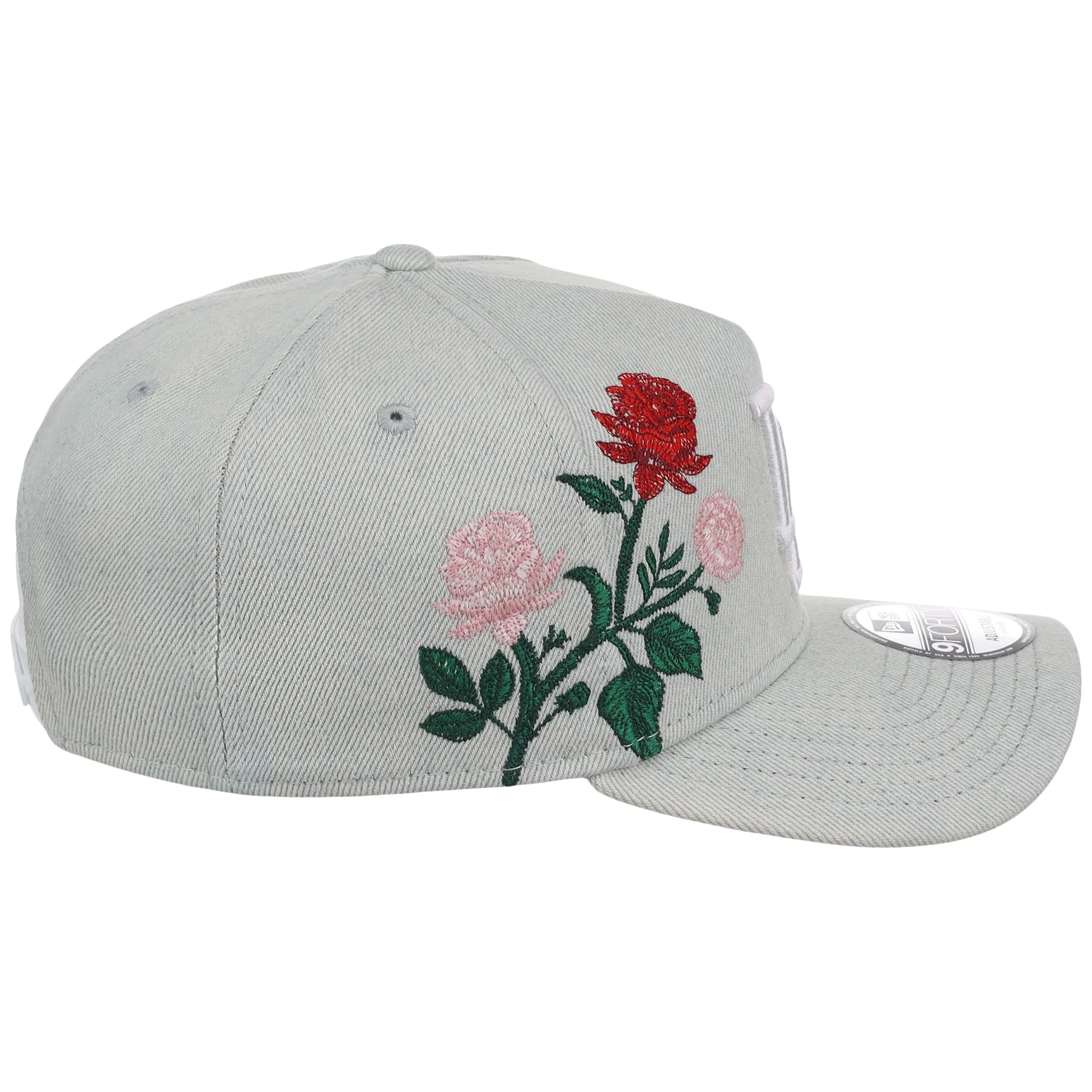 Los Angeles Dodgers MLB Denim Flower New Era 9FORTY - Image 3