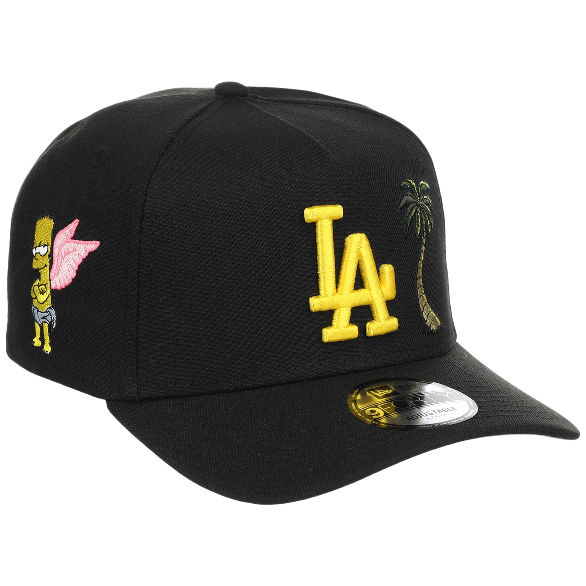 Los Angeles Dodgers MLB Simpsons Localized New Era 9FORTY - Palm - Black/Black