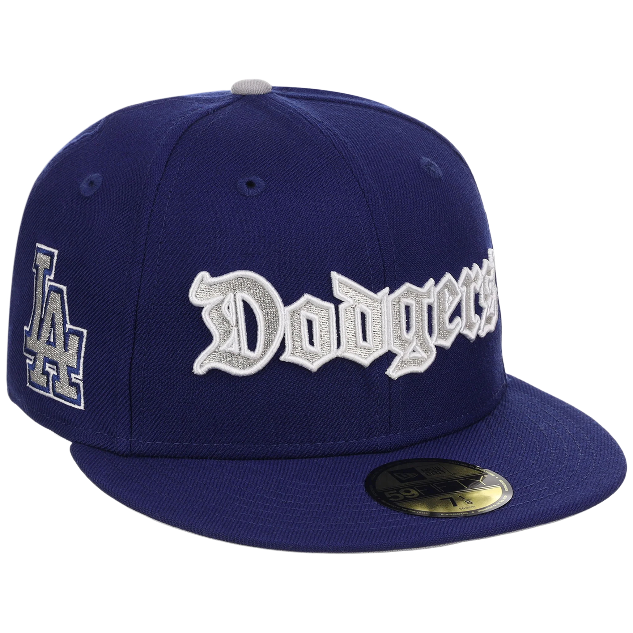 Los Angeles Dodgers Watts Homie Quan x MLB 'Memories Never Die' New Era 59FIFTY Collection (Dark Royal/Dark Royal/Gray)