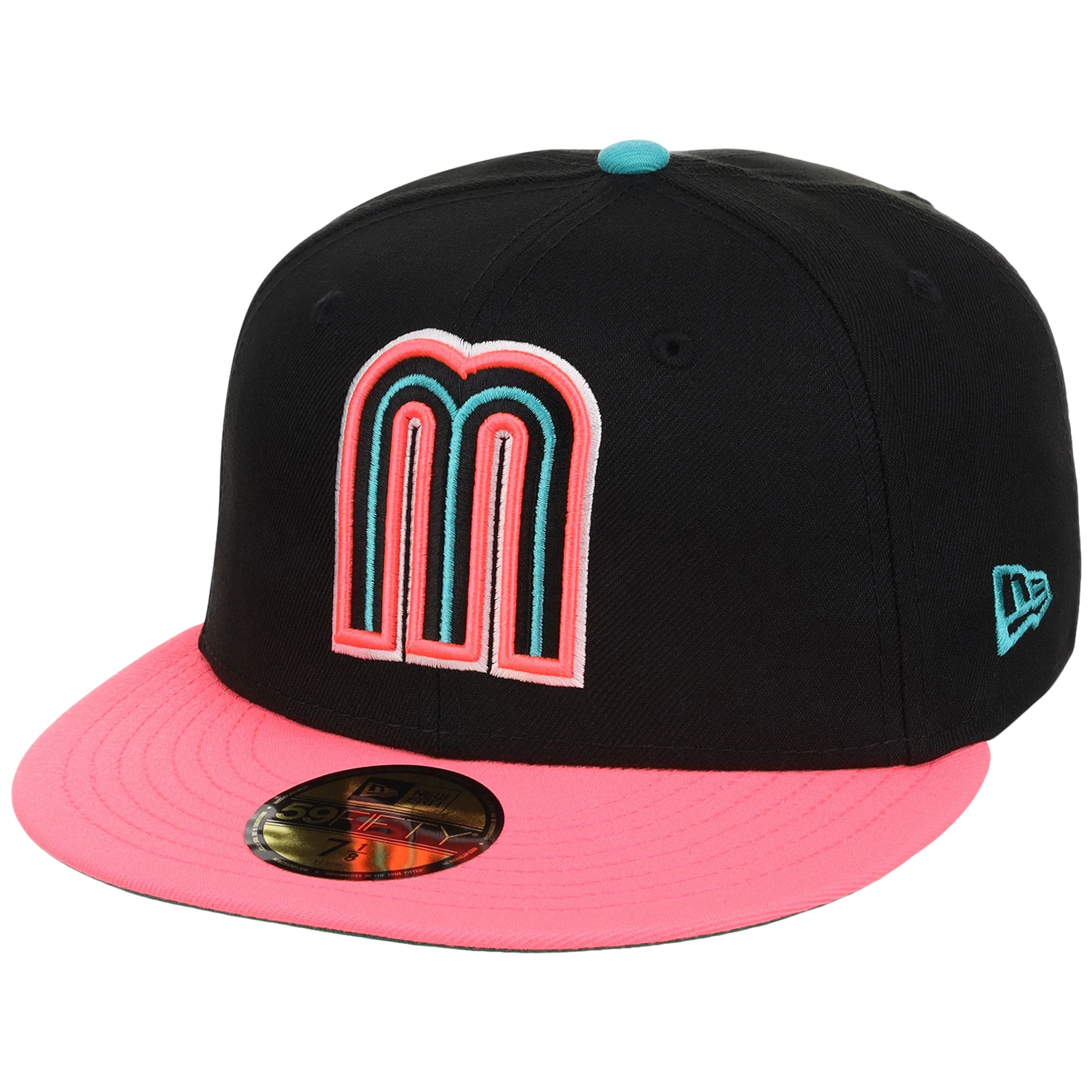 Mexico MLB United by Baseball New Era 59FIFTY (Black/Pink) - Image 4