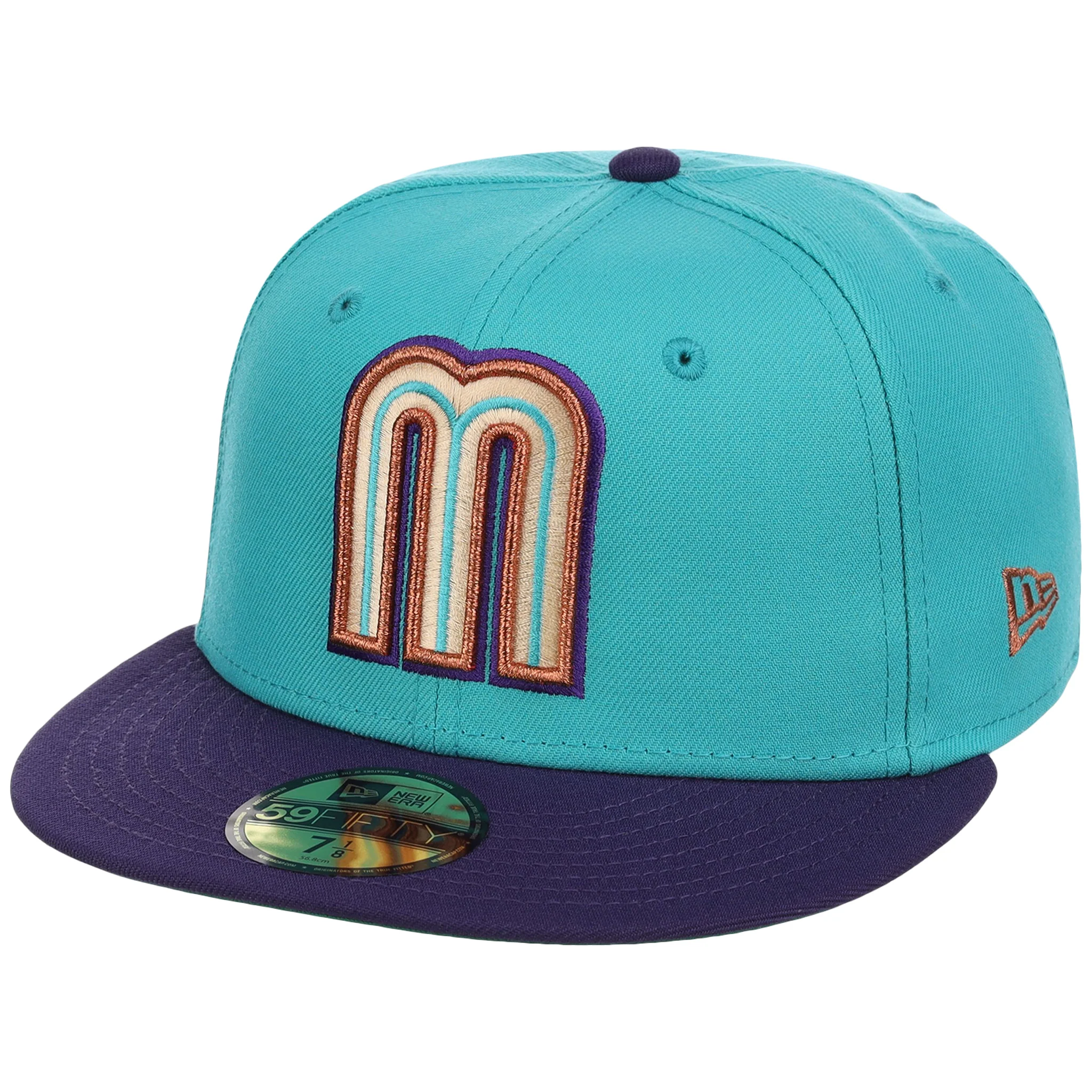 Mexico MLB United by Baseball New Era 59FIFTY (Teal/Purple) - Image 4