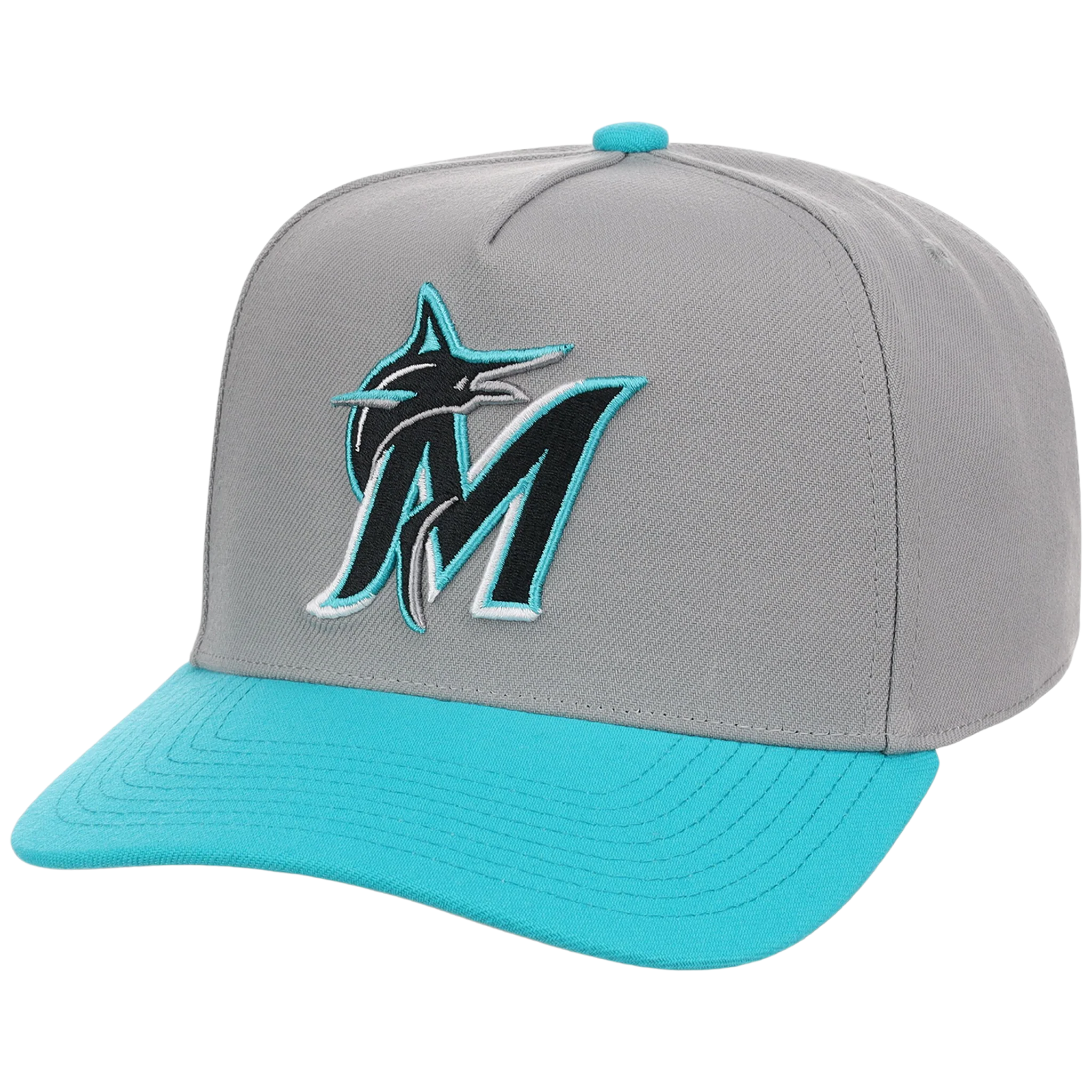 Miami Marlins Mitchell & Ness MLB 'Era Flip' Heritage Series Pro Pinch - Grey/Teal - Image 4