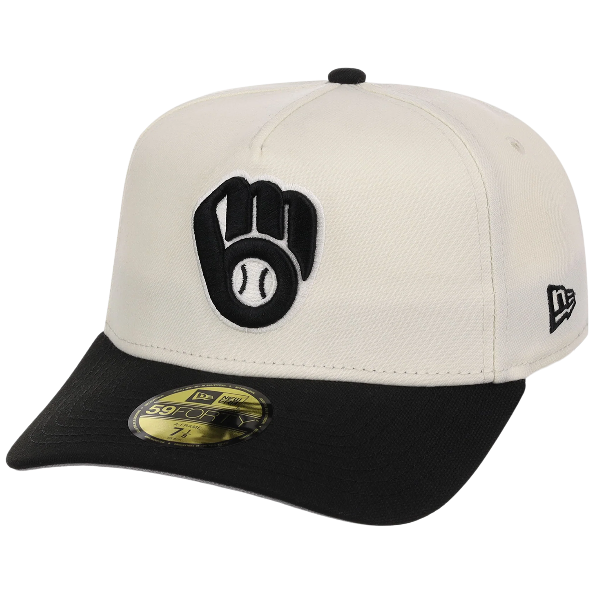 Milwaukee Brewers MLB Chrome Noir New Era 59FORTY - Image 4