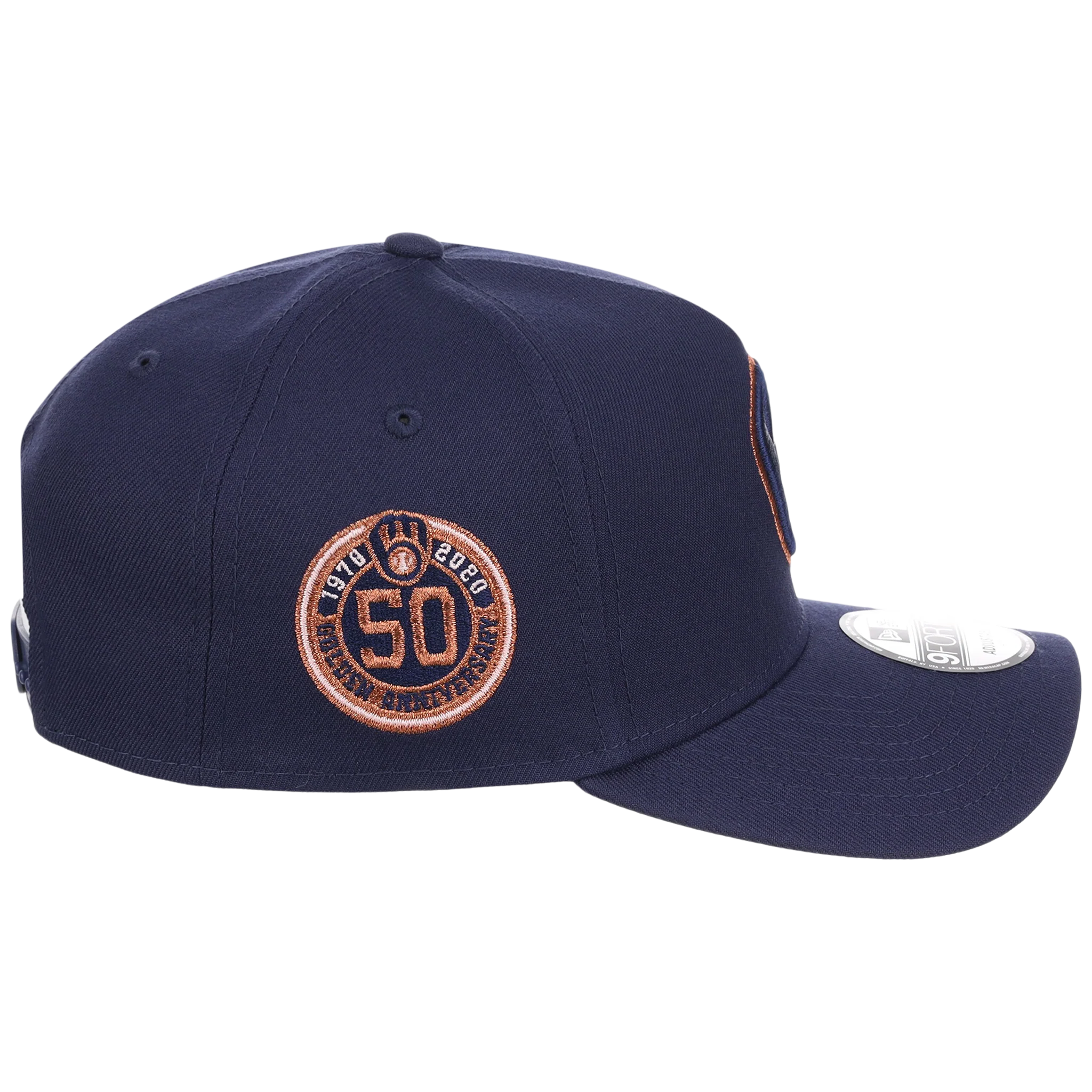 Milwaukee Brewers MLB Copper Blush New Era 9FORTY - Image 3