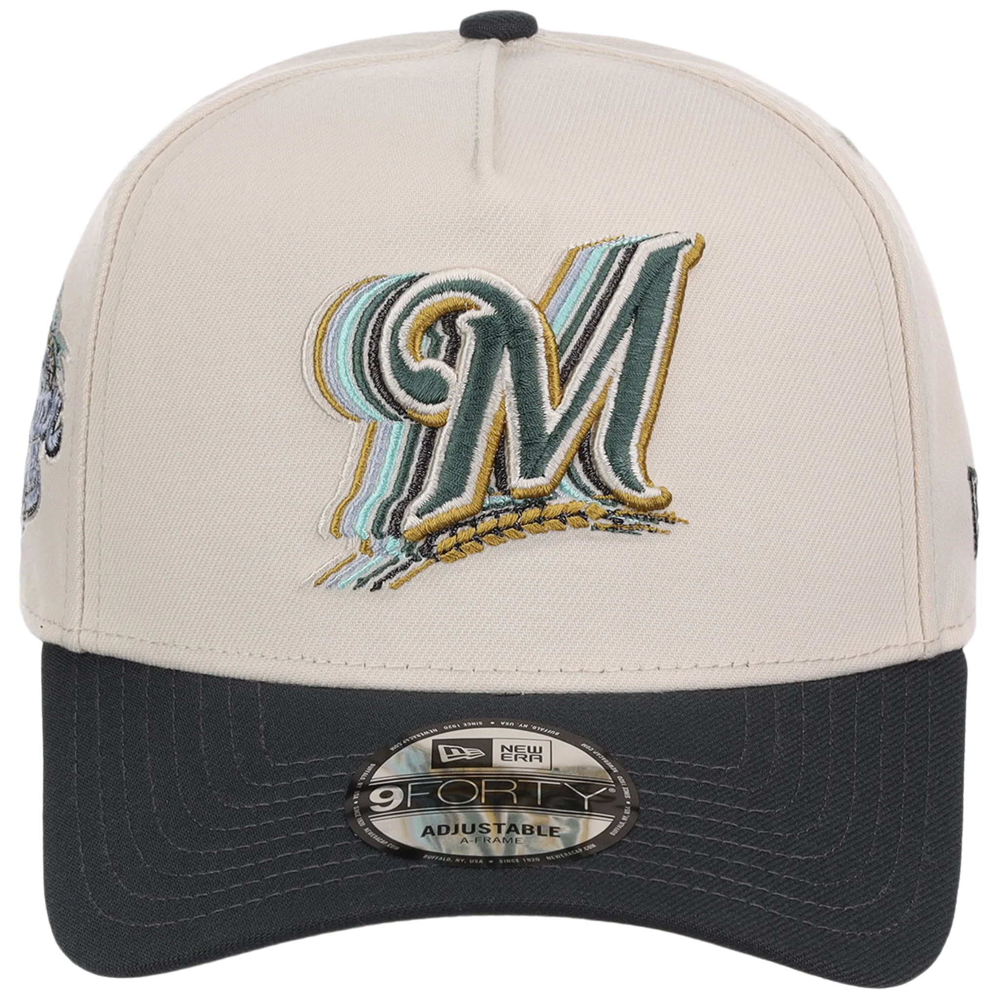 Milwaukee Brewers MLB Cream Clouds New Era 9FORTY - Image 5