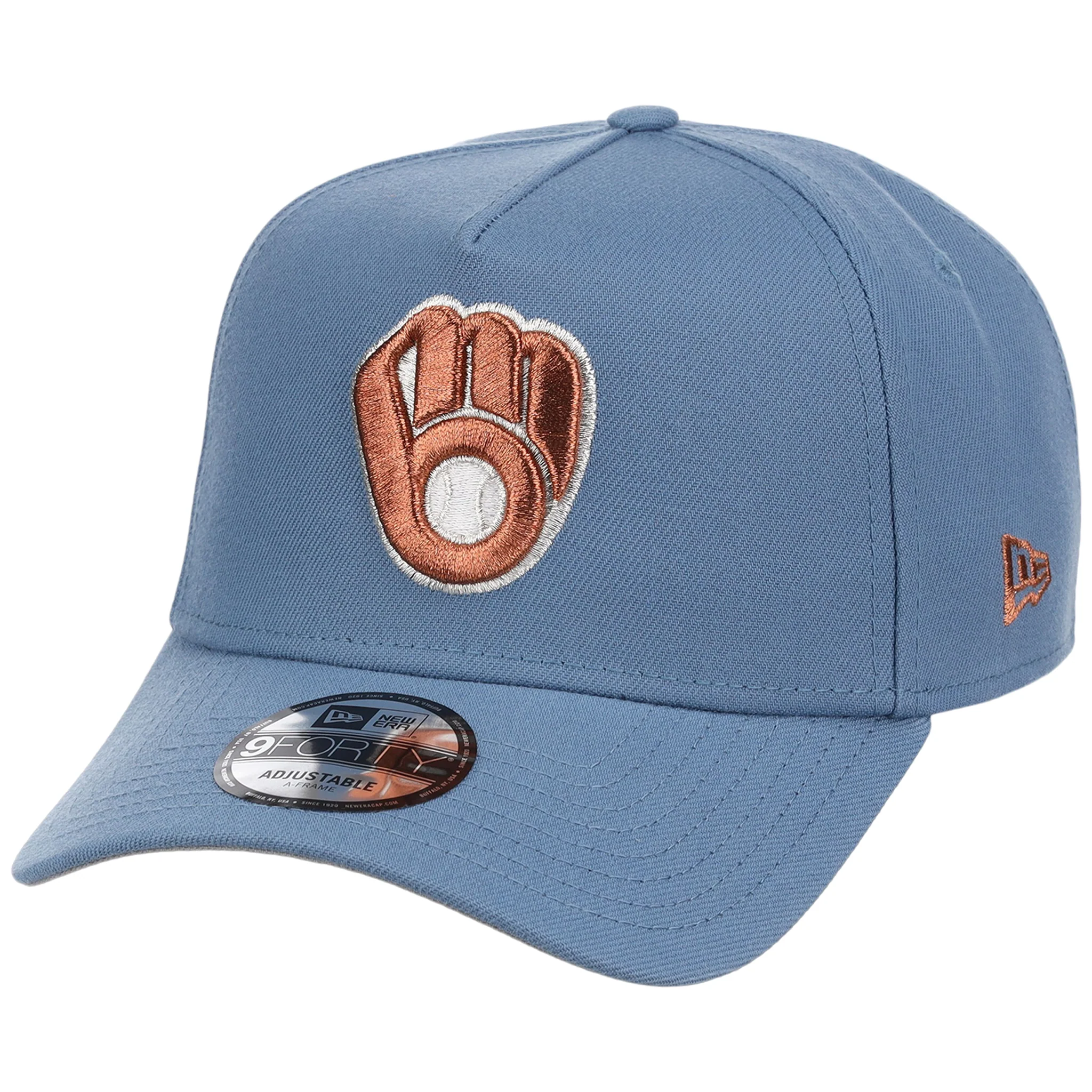 Milwaukee Brewers MLB Faded Blue New Era 9FORTY - Image 4