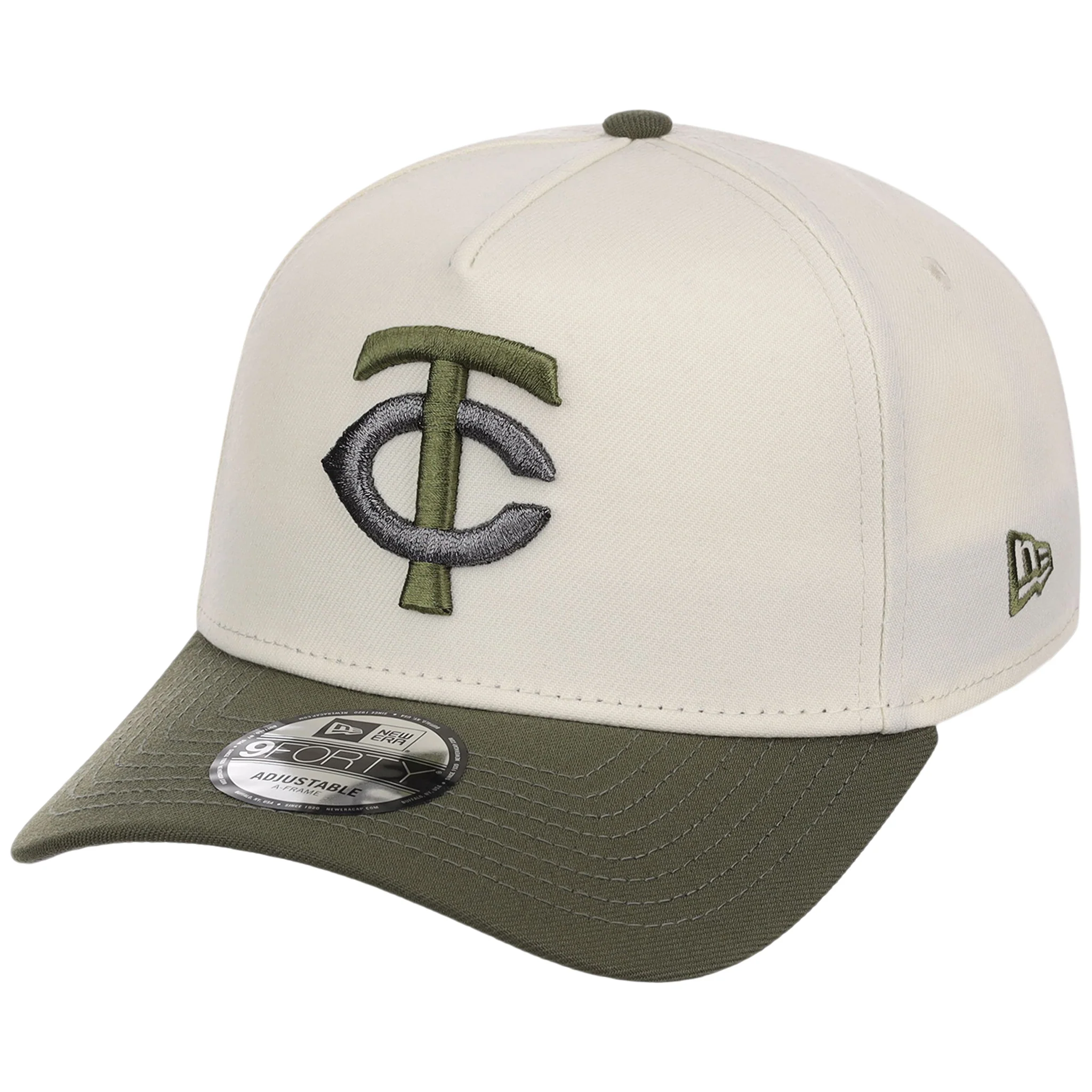 Minnesota Twins MLB Chrome Olive New Era 9FORTY - Image 4
