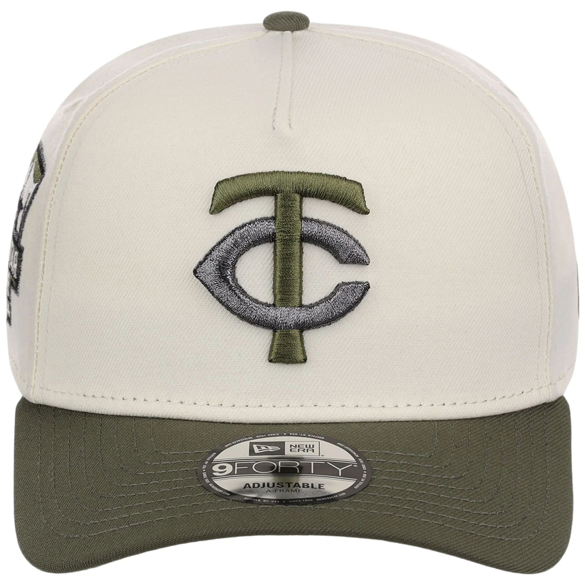 Minnesota Twins MLB Chrome Olive New Era 9FORTY - Image 5