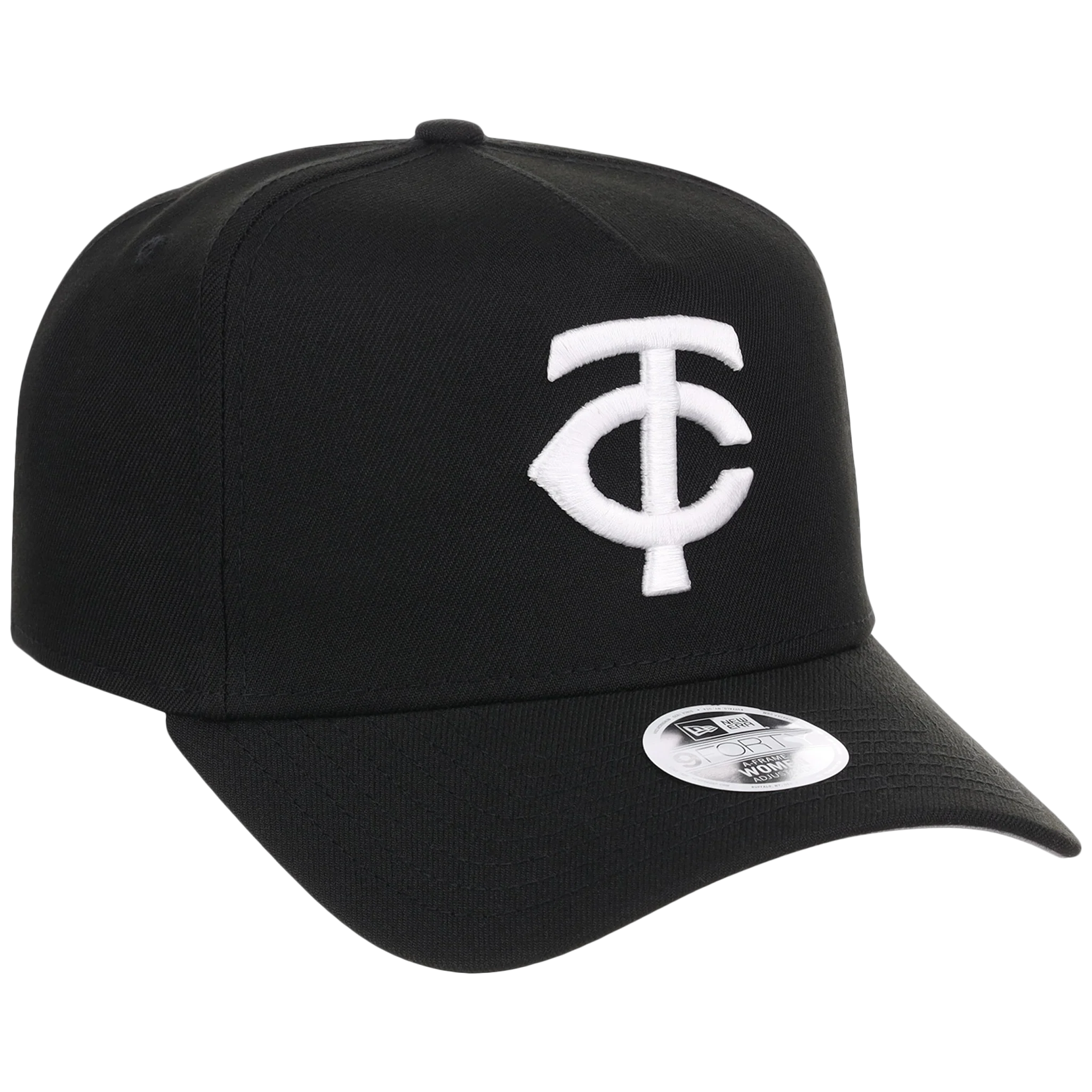 Minnesota Twins Women's New Era 9FORTY Black A-Frame